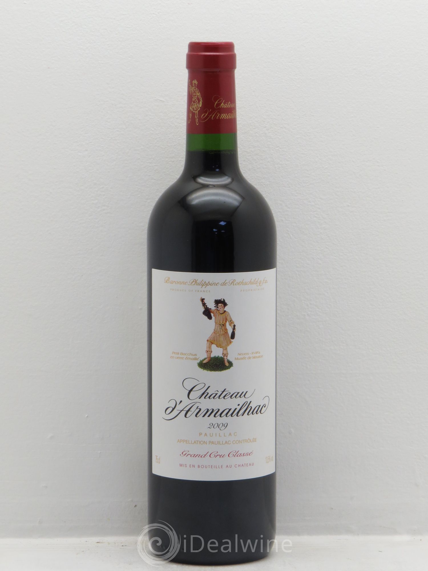 Château d' Armailhac - Mouton Baron(ne) Philippe 5ème Grand Cru Classé 2009 - Lot de 1 bouteille - 0