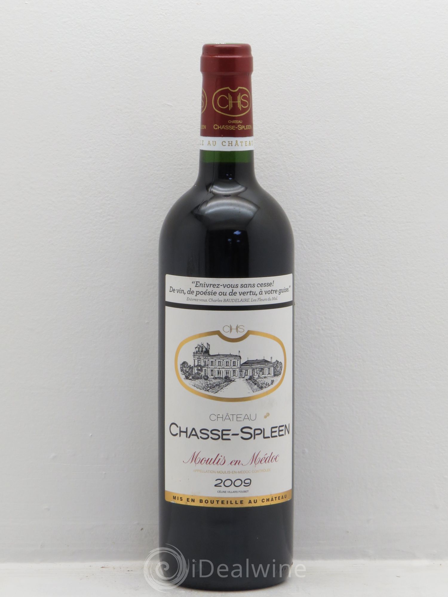 Château Chasse Spleen 2009 - Lot de 1 bouteille - 0