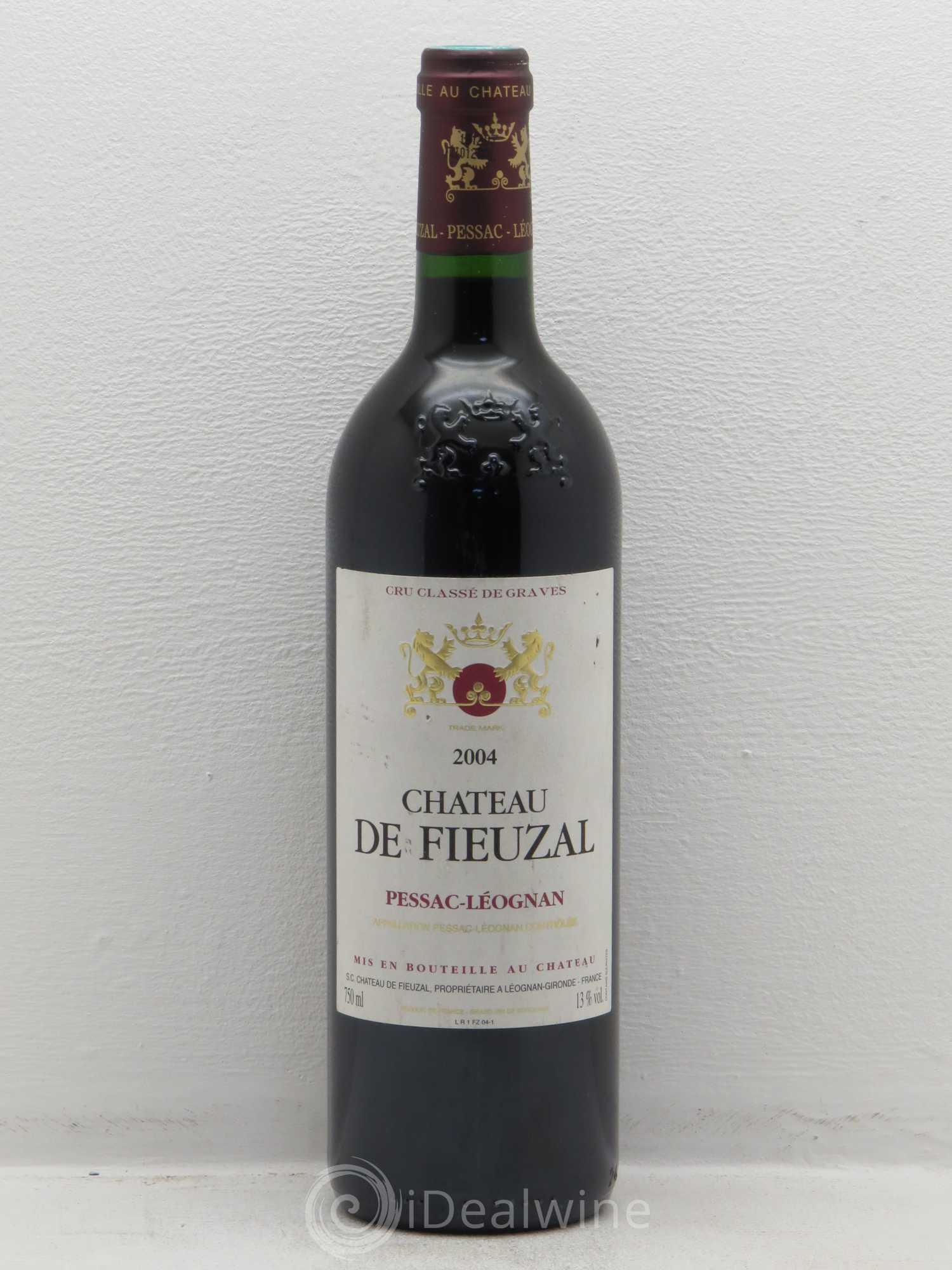 Château de Fieuzal Cru Classé de Graves 2004 - Lot de 1 bouteille - 0