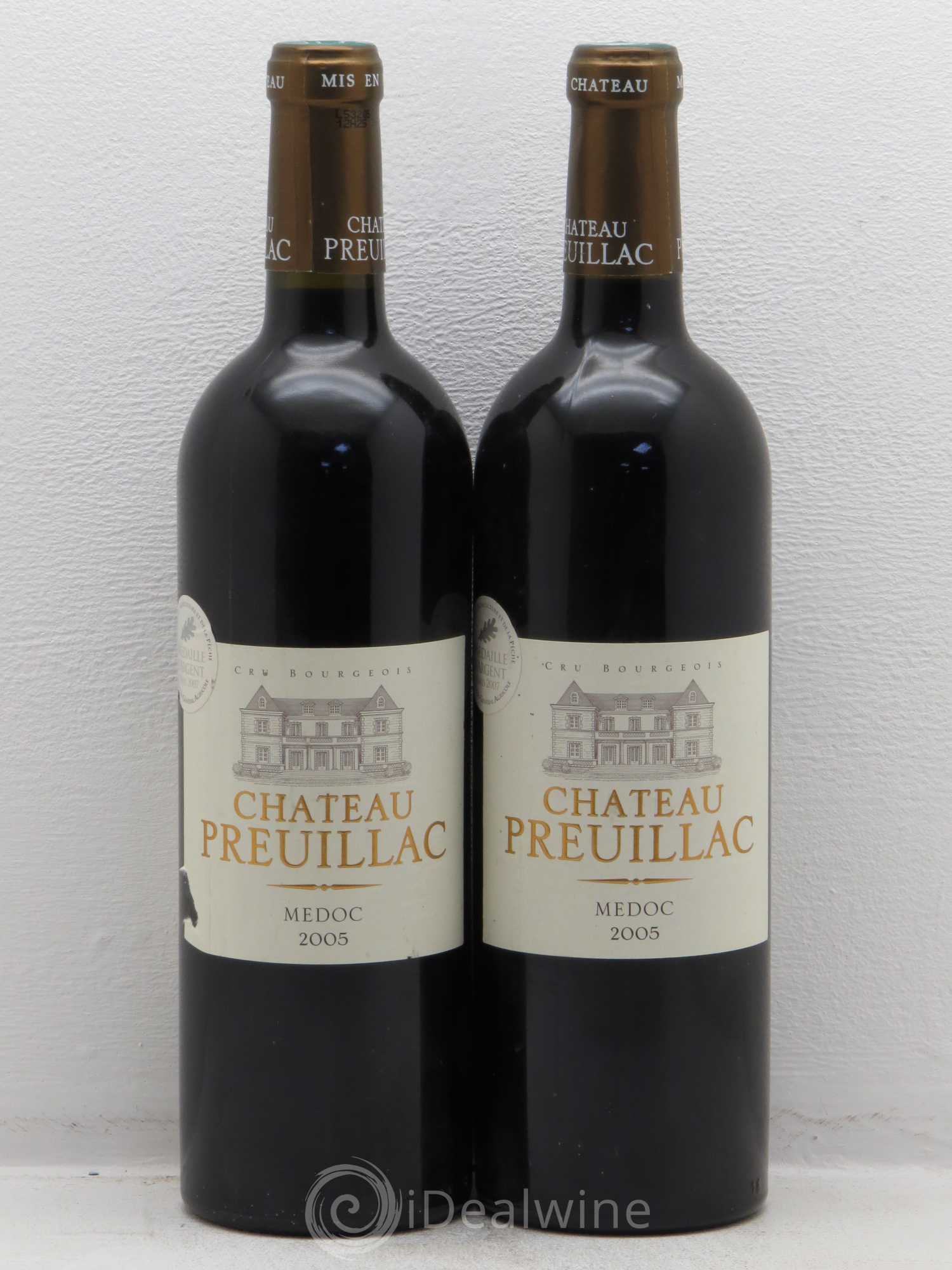 Château Preuillac 2005 - Lot de 2 bouteilles - 0