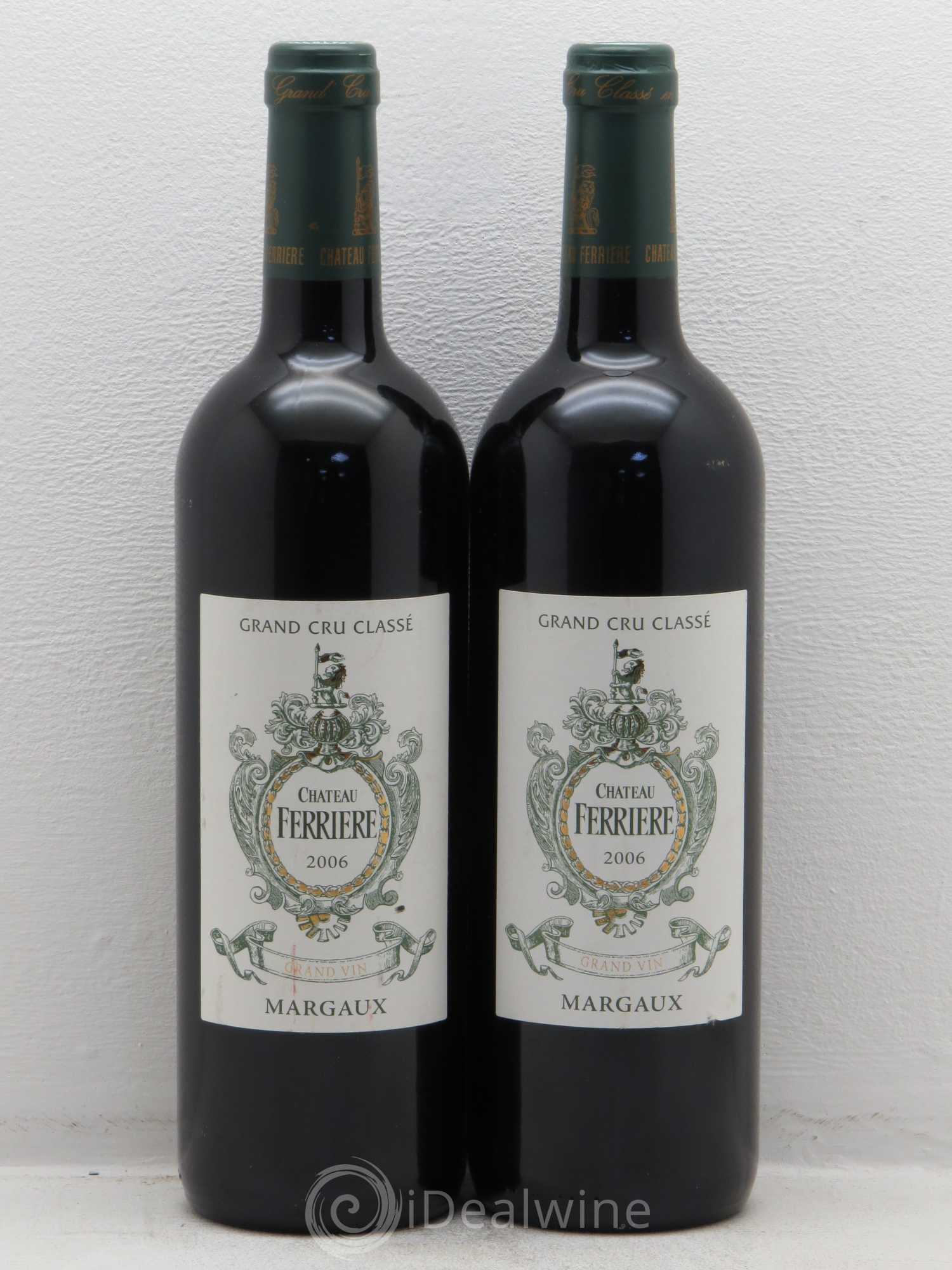 Château Ferrière 3ème Grand Cru Classé 2006 - Lot de 2 bouteilles - 0