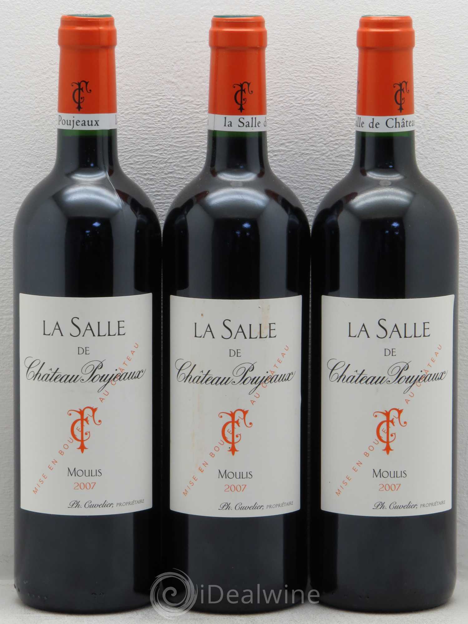 Bordeaux Moulis La Salle de Château Poujeaux 2007 - Posten von 6 Flaschen - 2