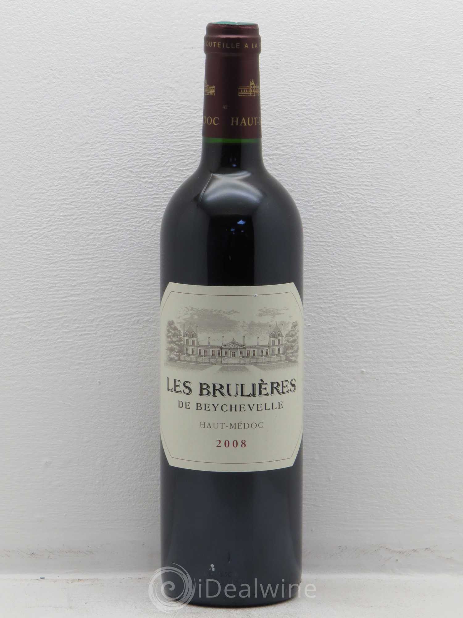 Bordeaux Haut-Médoc Les Brulières de Beychevelle 2008 - Posten von 1 Flasche - 0