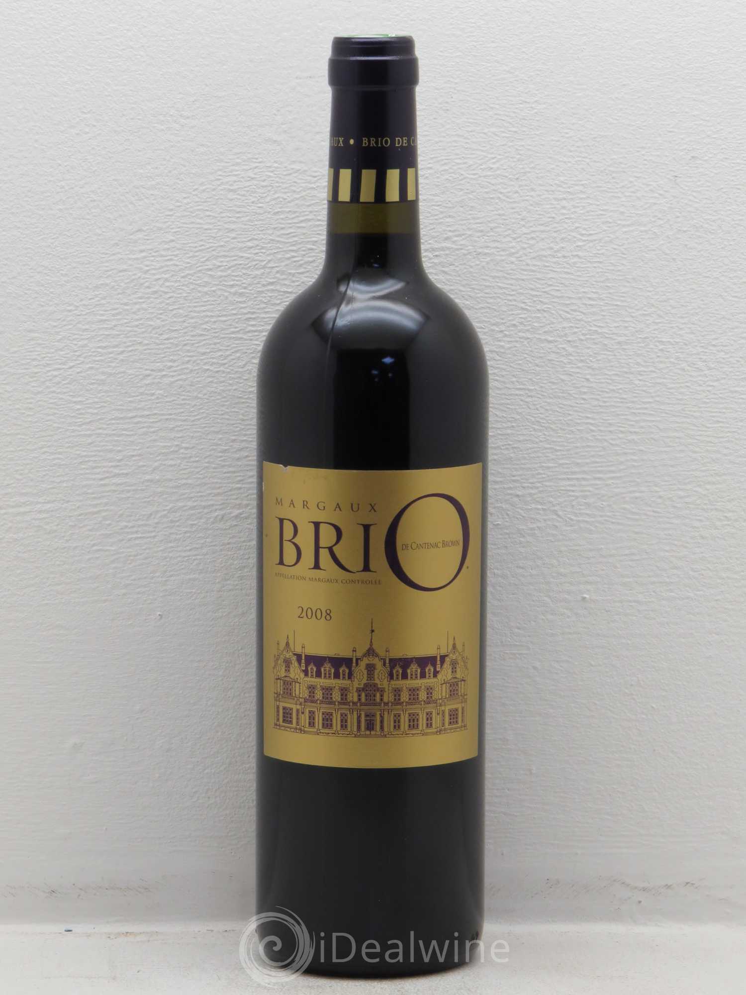 Bordeaux Margaux Brio de Cantenac Brown 2008 - Posten von 1 Flasche - 0
