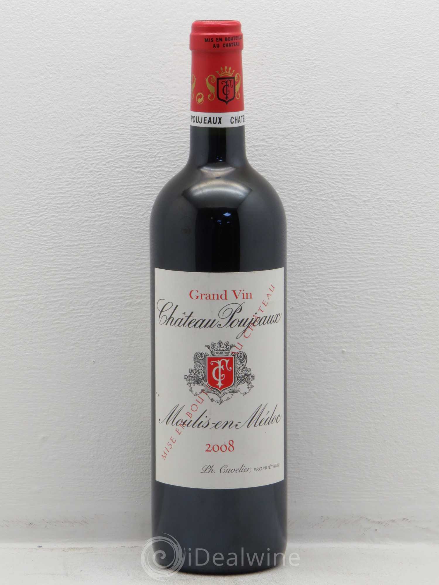 Château Poujeaux 2008 - Lot de 1 bouteille - 0