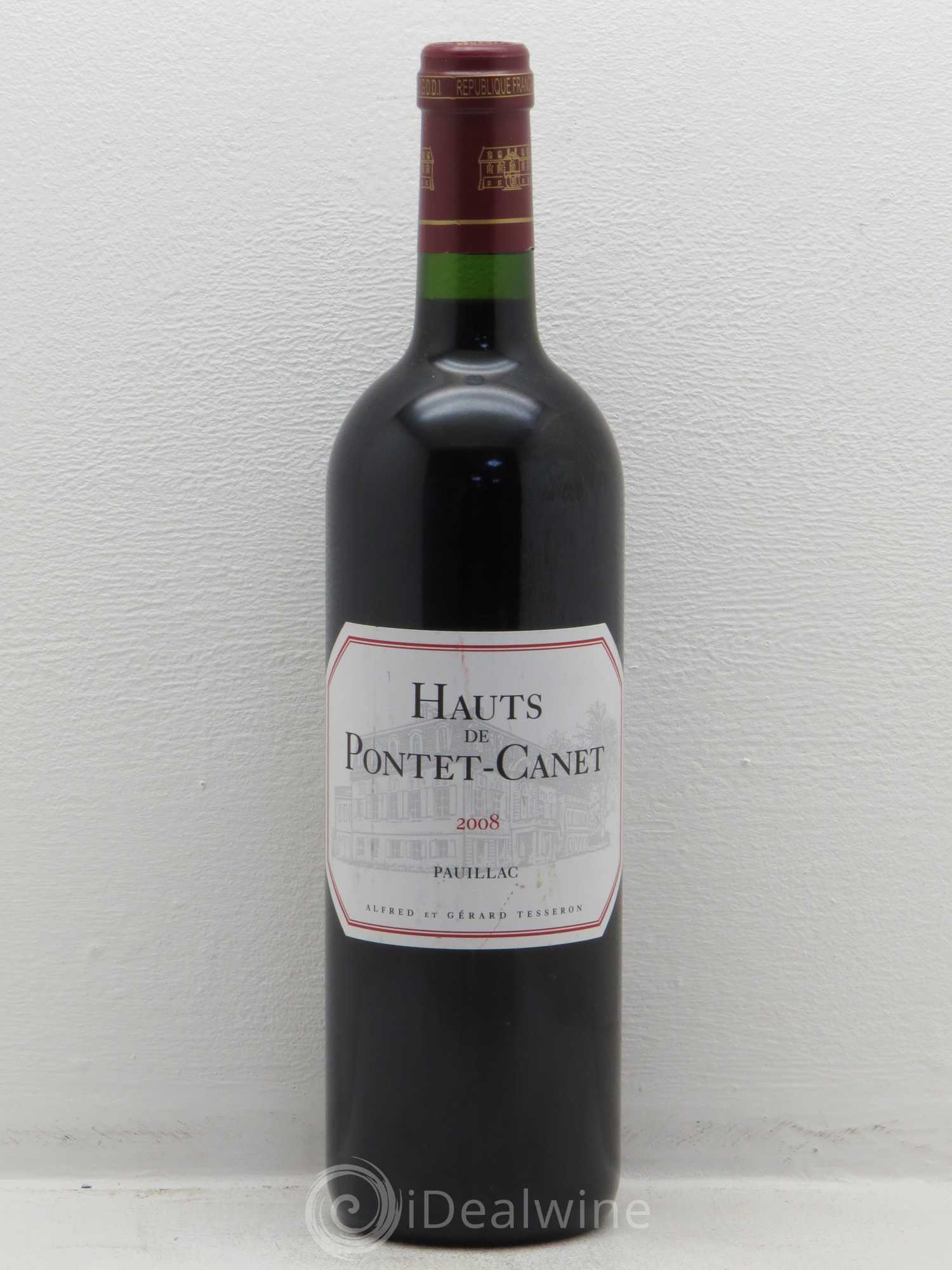 Bordeaux Pauillac Hauts de Pontet Canet 2008 - Posten von 1 Flasche - 0