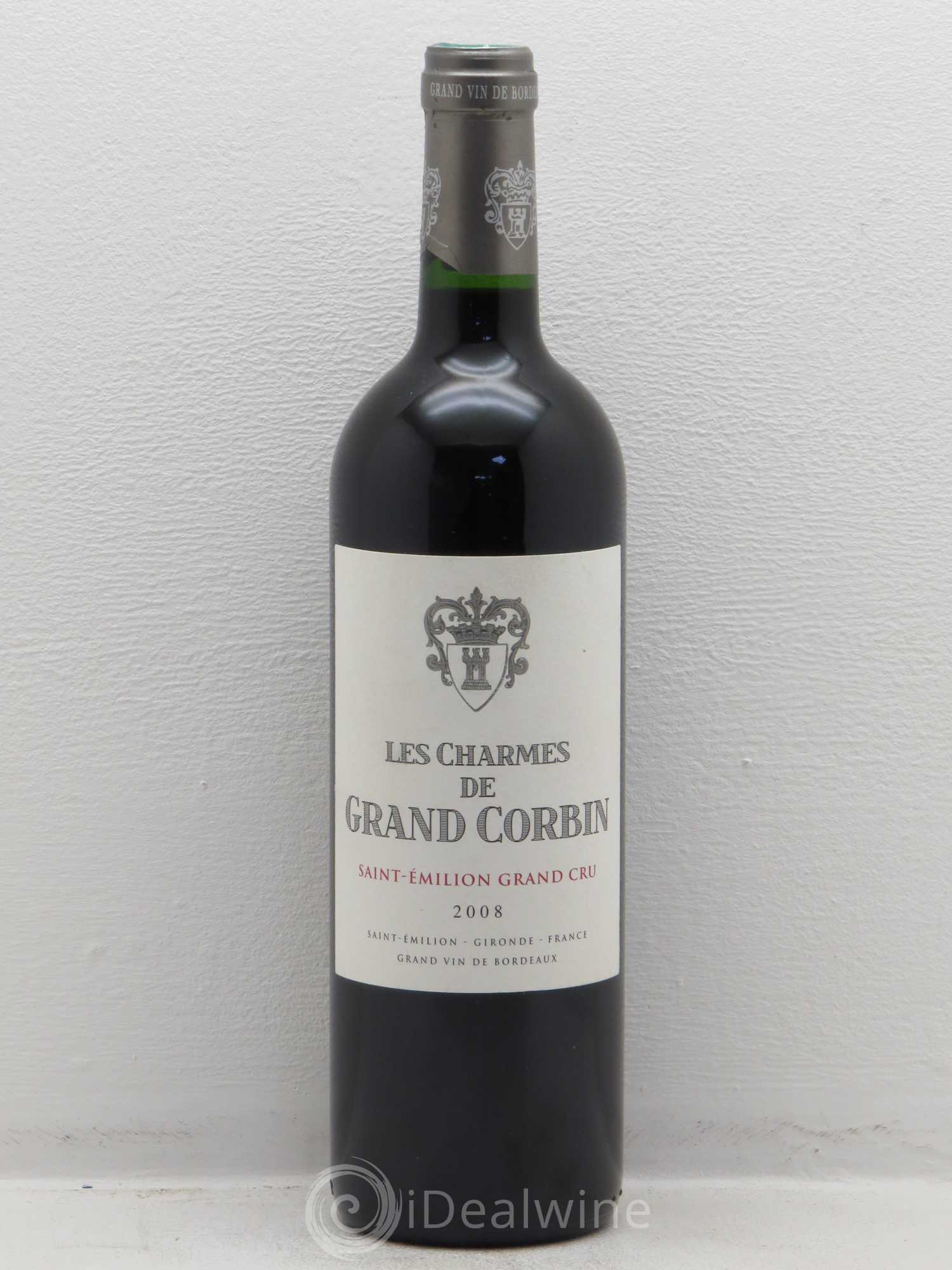 Saint-Émilion Grand Cru Les Charmes de Grand Corbin 2008 - Posten von 1 Flasche - 0