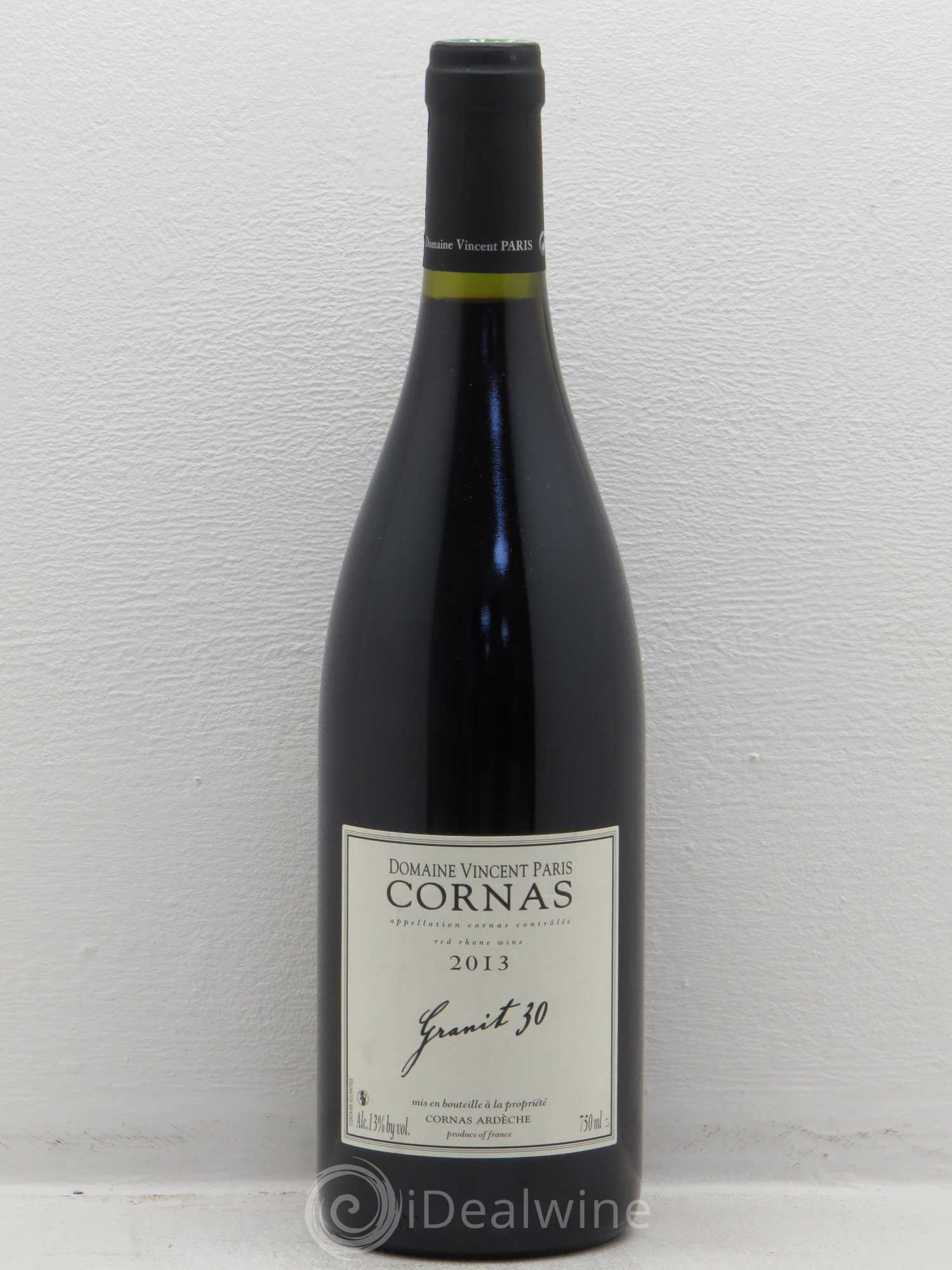 Cornas Granit 30 Vincent Paris 2013 - Lot de 1 bouteille - 0