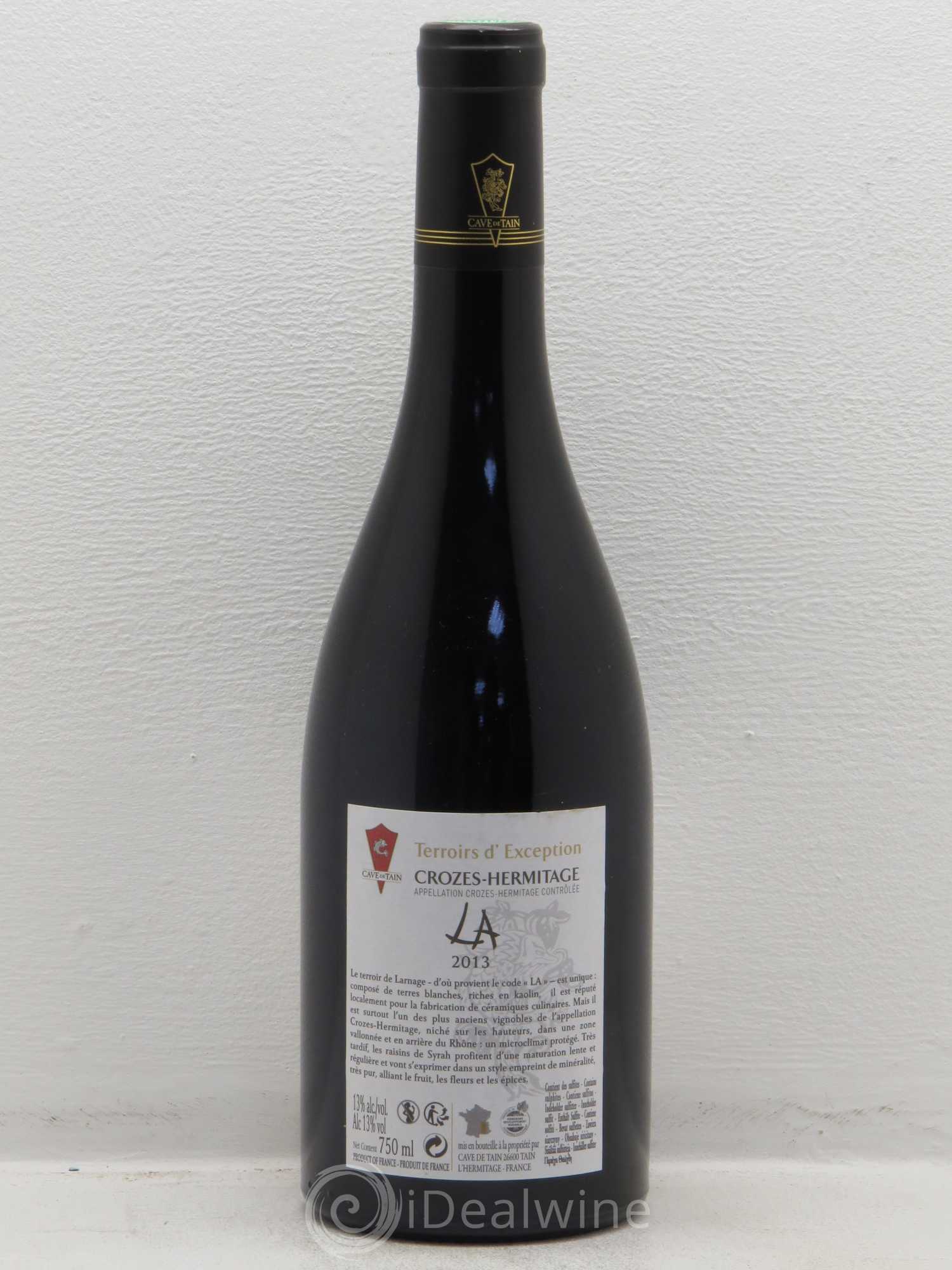 Crozes-Hermitage L.A Terroirs d'Exception Cave de Tain 2013 - Posten von 1 Flasche - 1