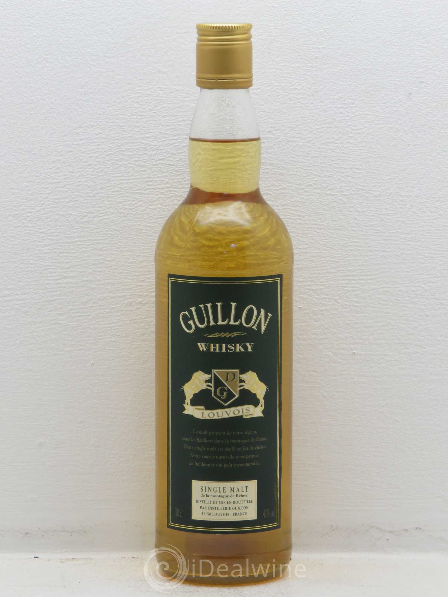 Whisky Single Malt Montagne de Reims Distillerie Guillon - Posten von 1 Flasche - 0