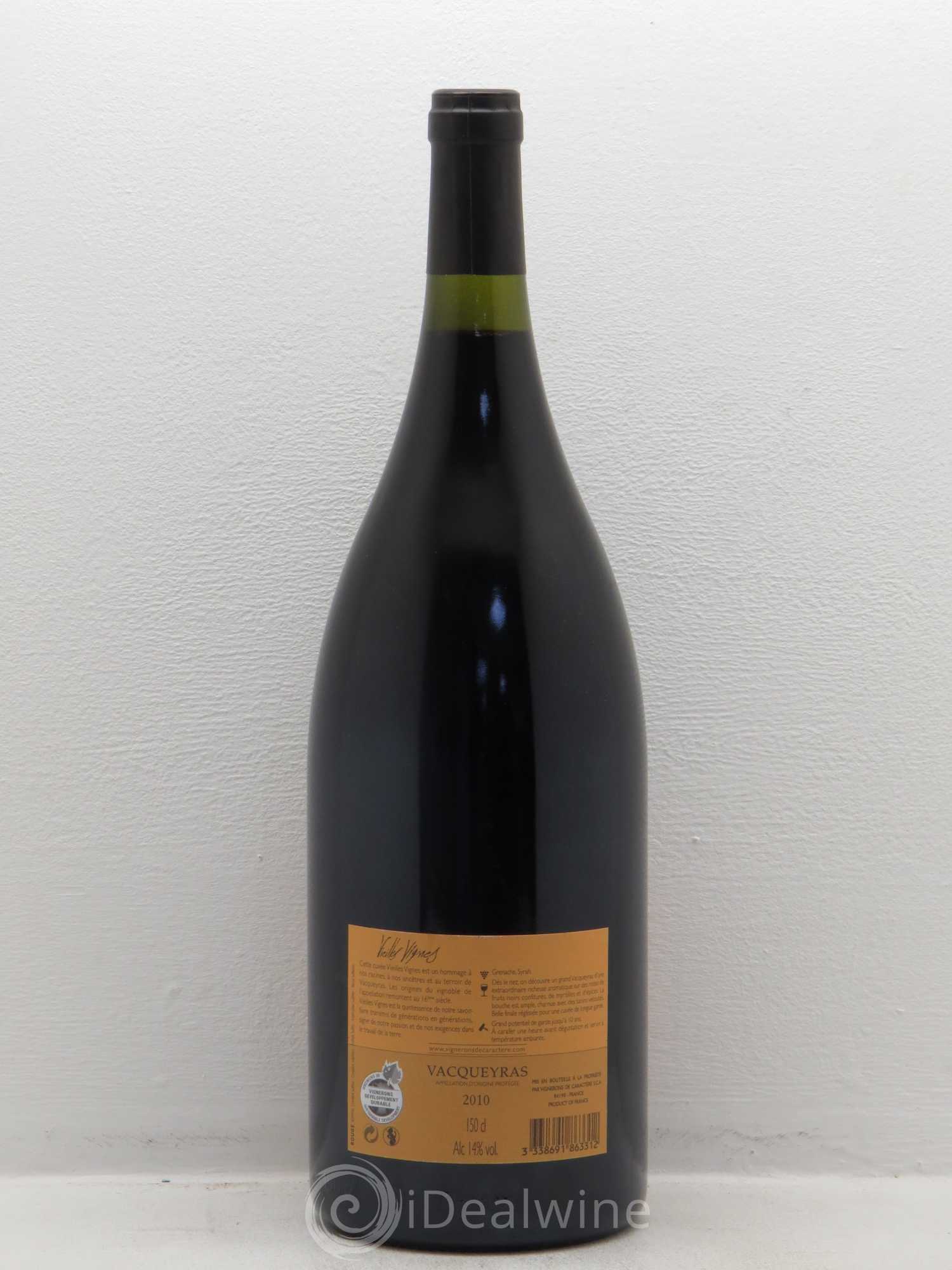 Vacqueyras Vieilles vignes - Cave de Vacqueyras 2010 - Posten von 1 Magnum - 1