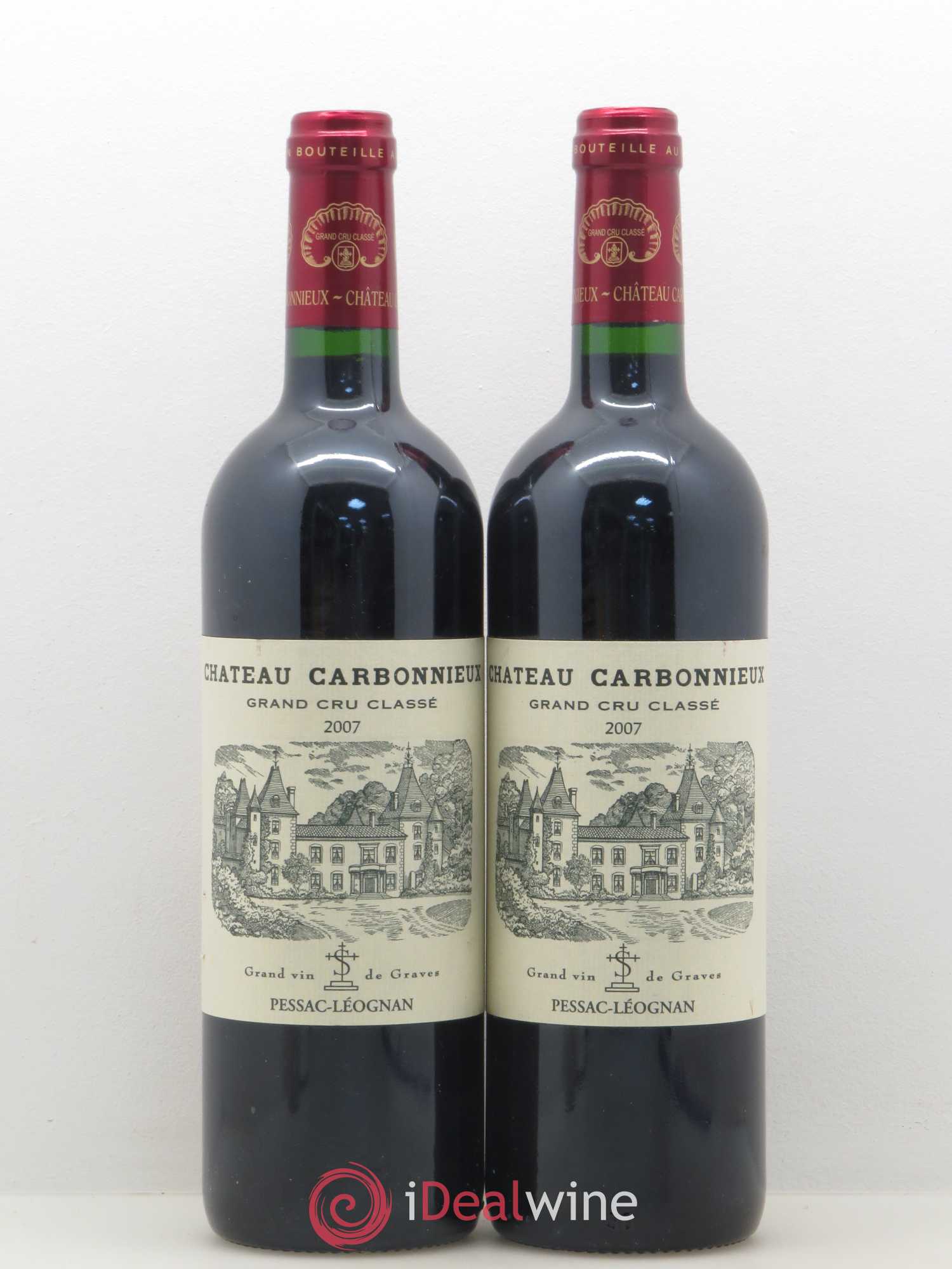 Château Carbonnieux Cru Classé de Graves 2007 - Lot de 2 bouteilles - 0
