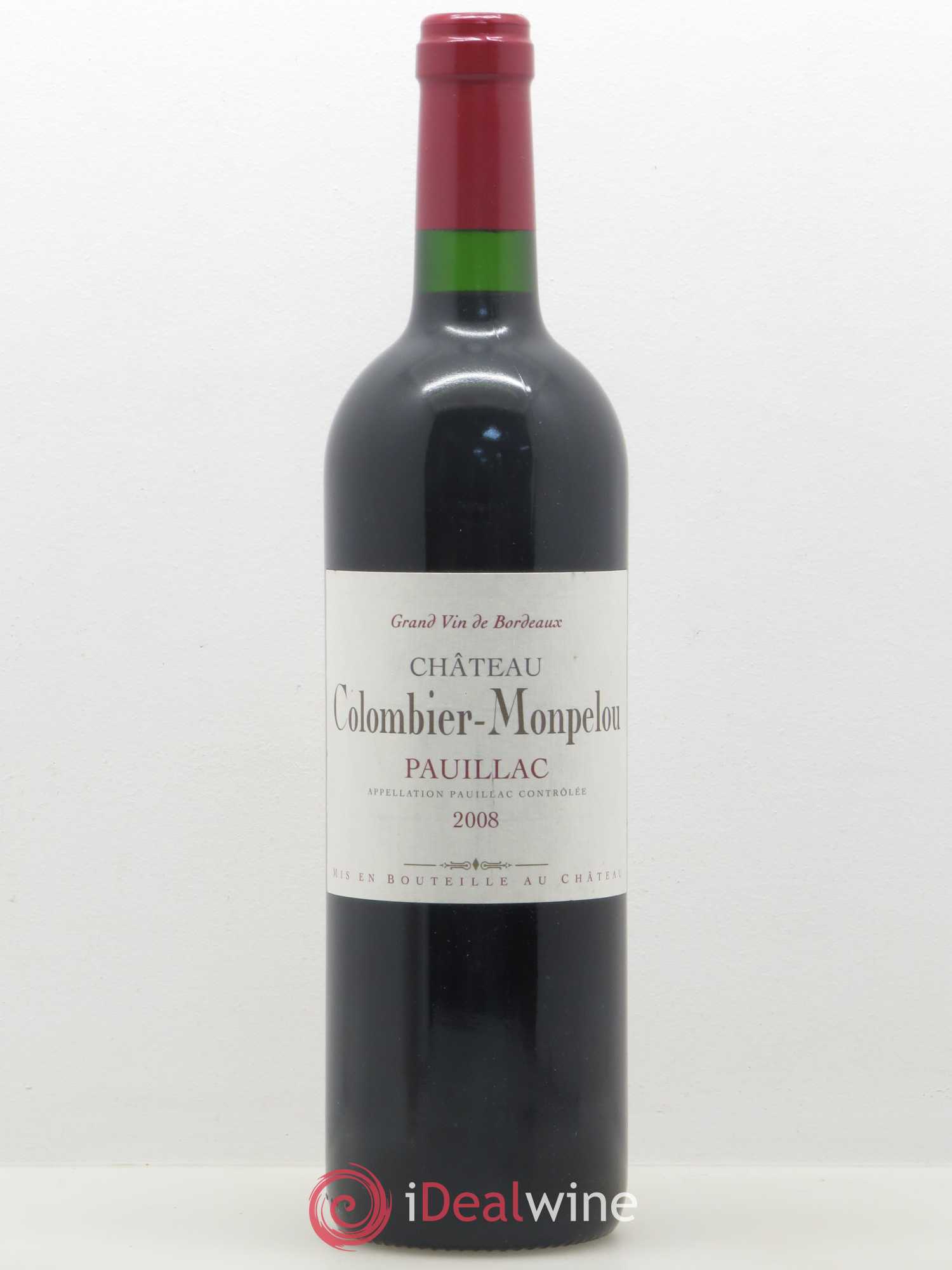 Château Colombier Monpelou Cru Bourgeois 2008 - Lot de 1 bouteille - 0