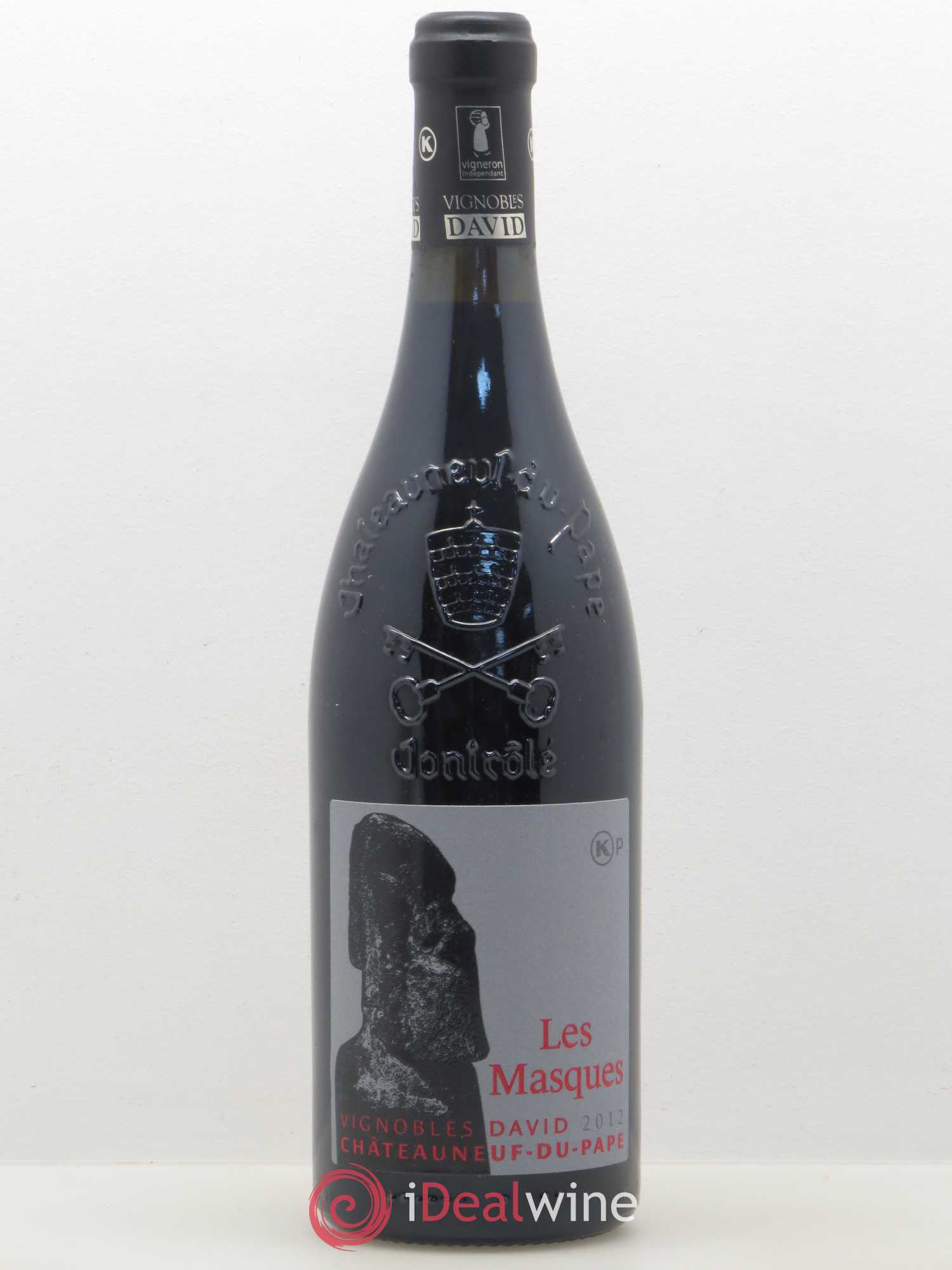 Châteauneuf-du-Pape les masques Vignobles David 2012 - Posten von 1 Flasche - 0