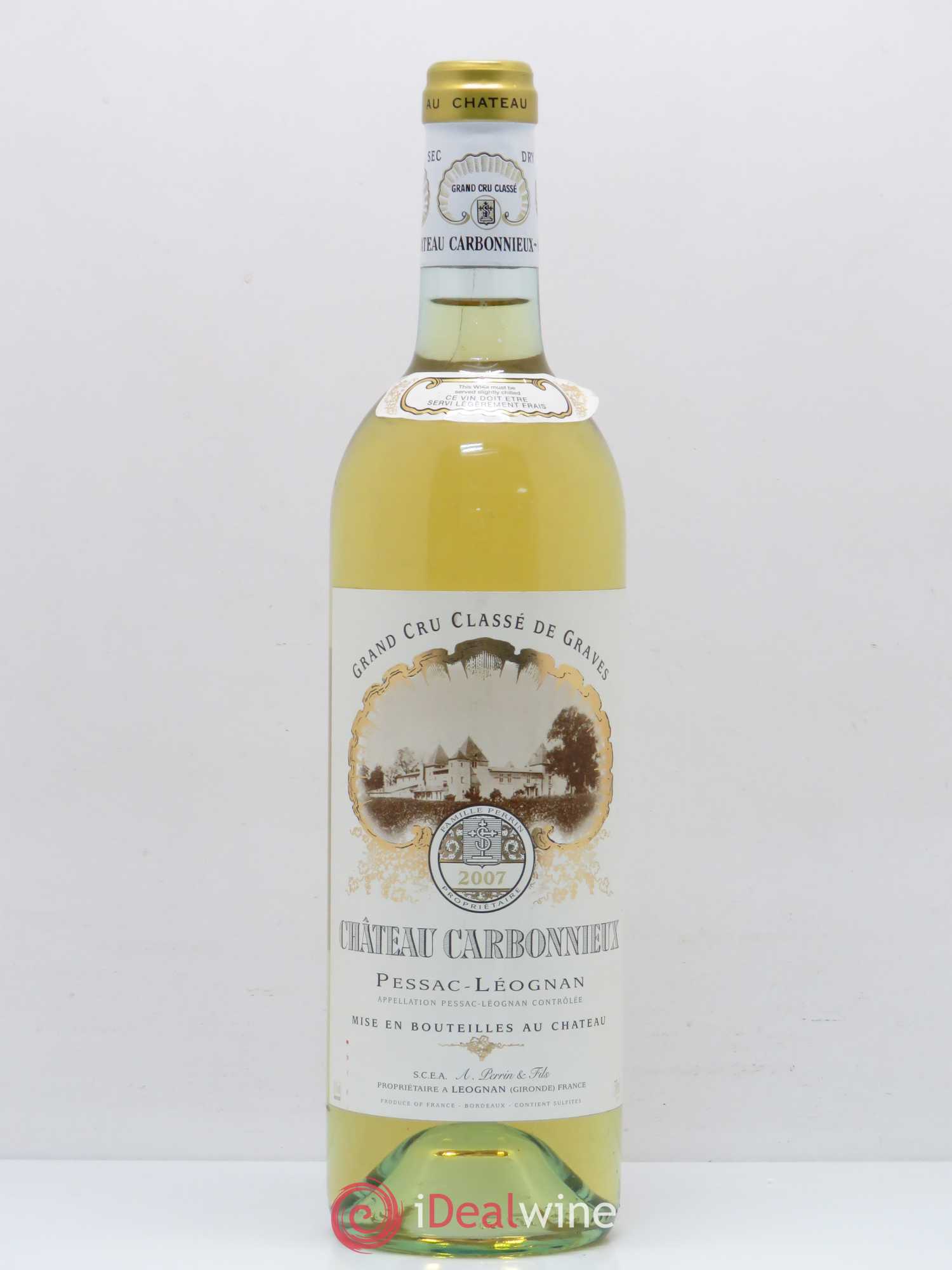 Château Carbonnieux Cru Classé de Graves 2007 - Lot de 1 bouteille - 0