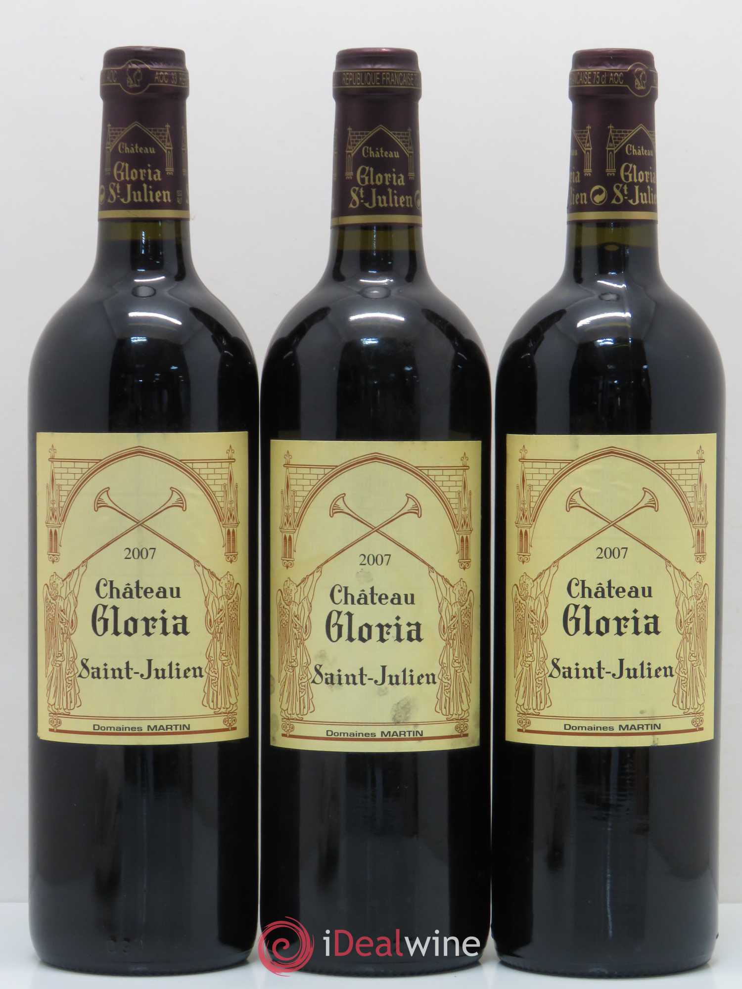 Château Gloria 2007 - Lot de 3 bouteilles - 0