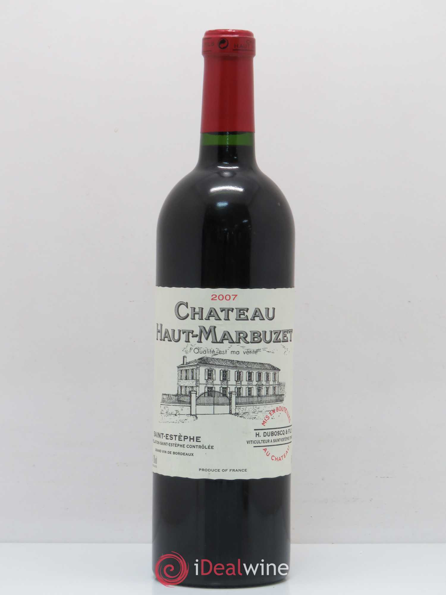 Château Haut Marbuzet 2007 - Lot de 1 bouteille - 0