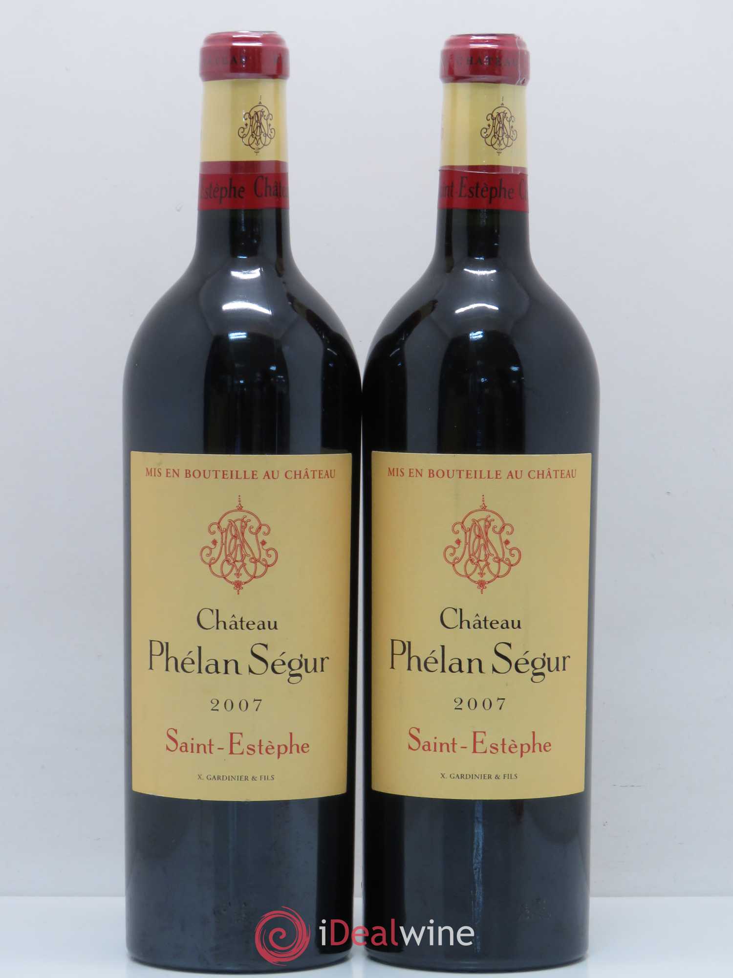 Château Phélan Ségur 2007 - Lot de 2 bouteilles - 0