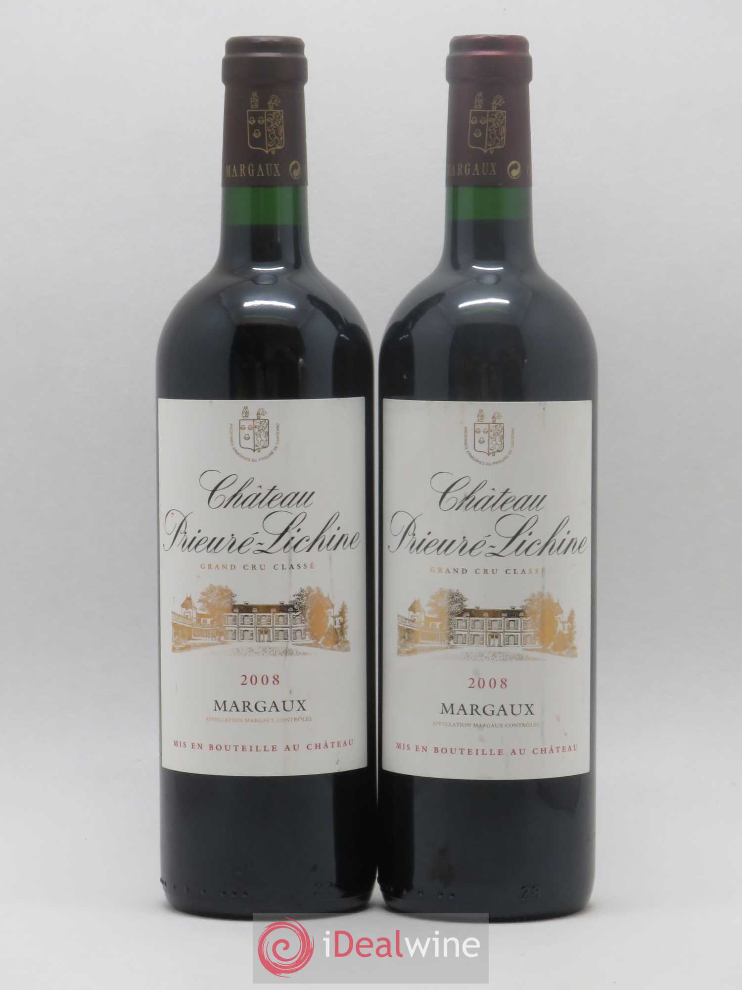 Château Prieuré Lichine 4ème Grand Cru Classé 2008 - Lot de 2 bouteilles - 0