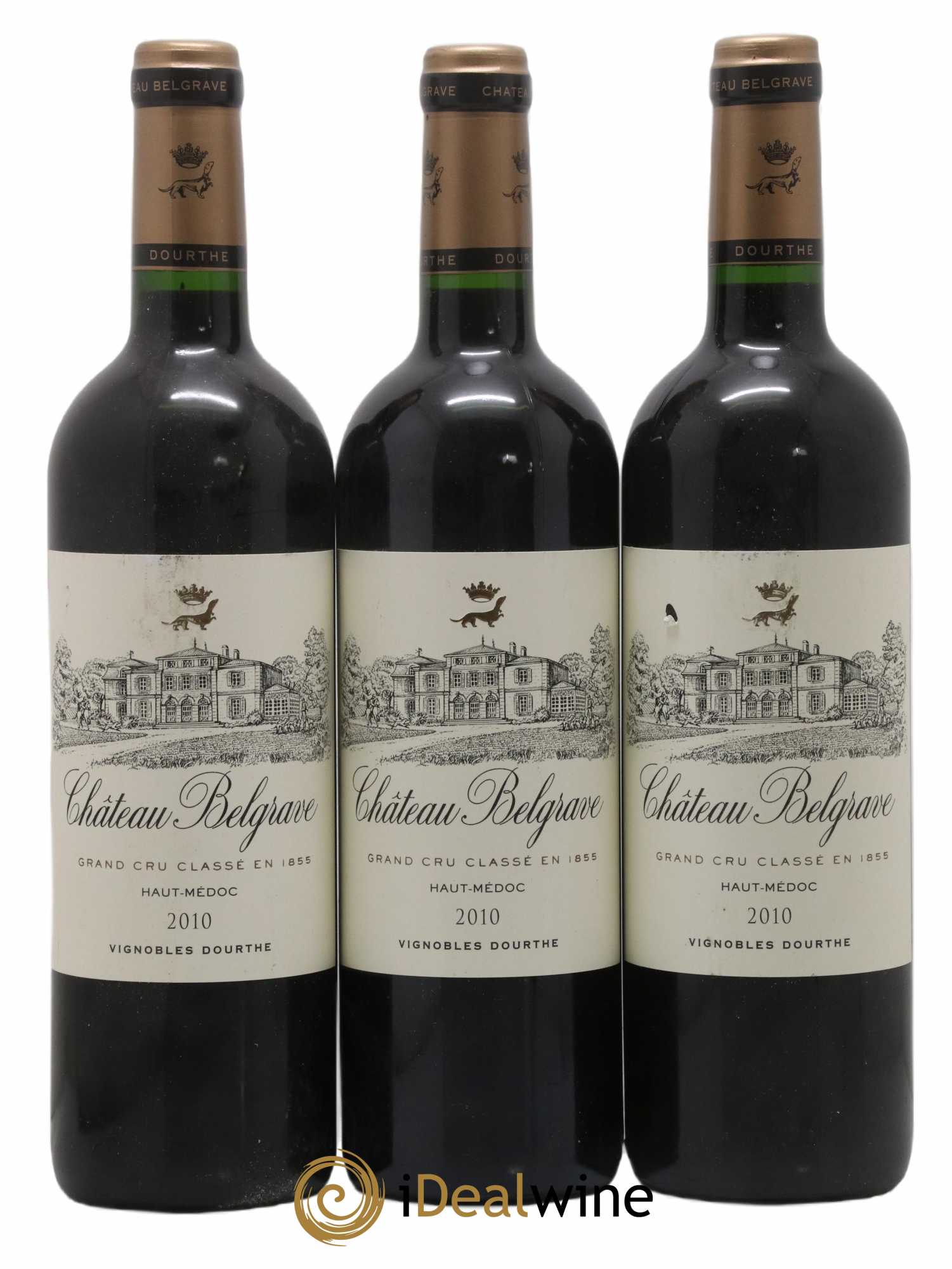 Château Belgrave 5ème Grand Cru Classé 2010 - Lot de 3 bouteilles - 0