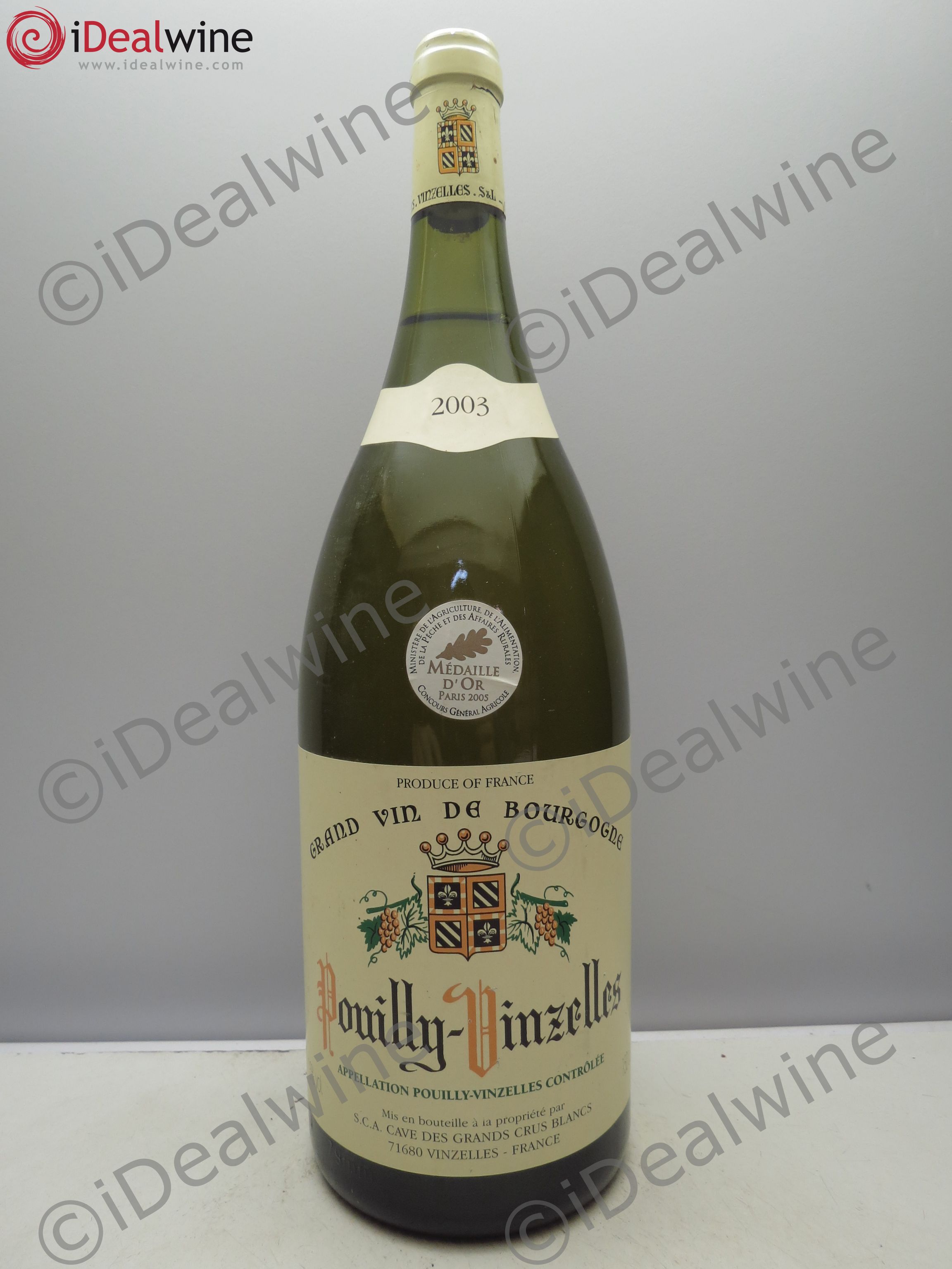 Pouilly-Vinzelles Caves des grands crus 2003 - Posten von 1 Magnum - 0