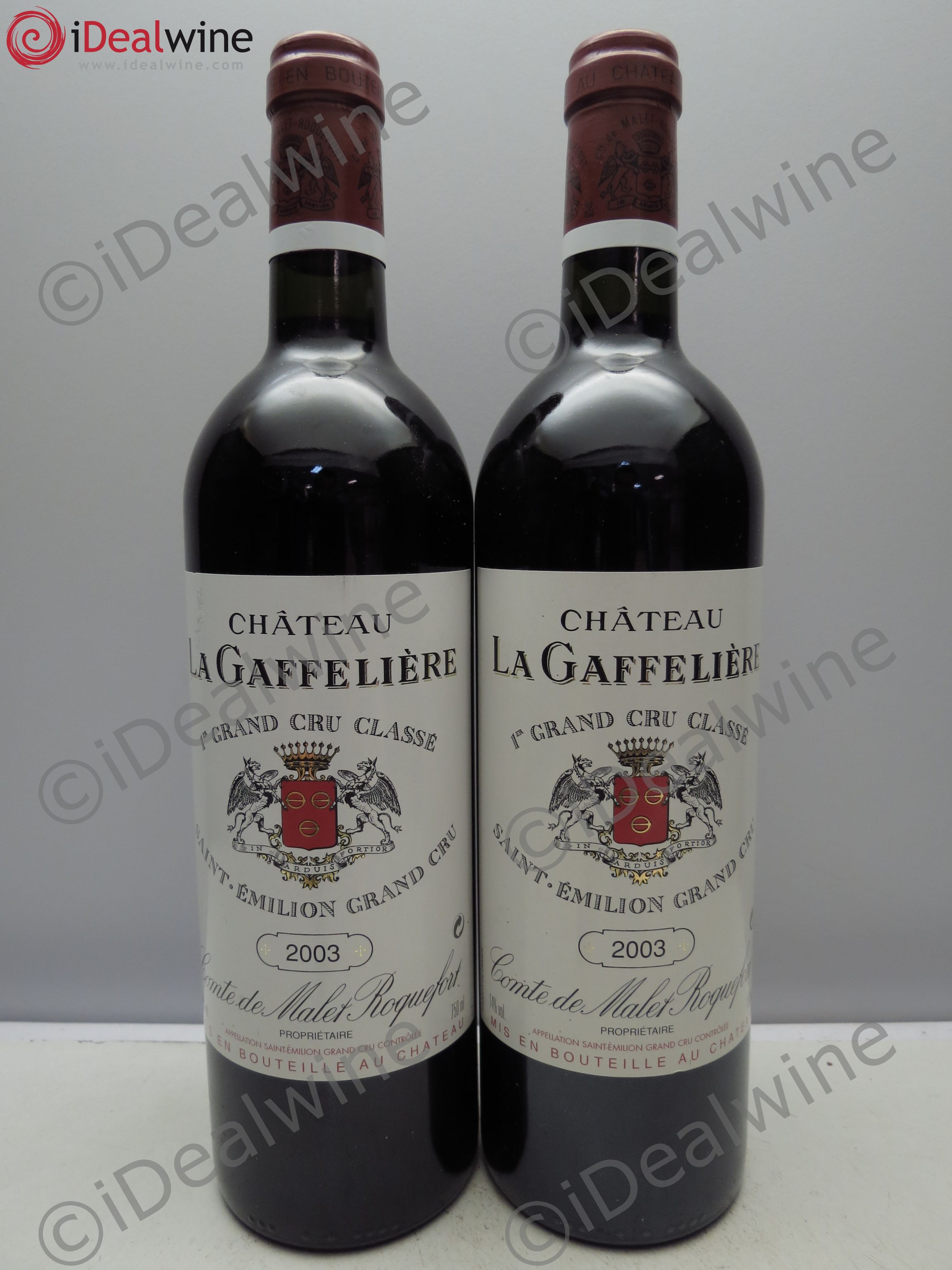 Château la Gaffelière 1er Grand Cru Classé B 2003 - Lot de 2 bouteilles - 0