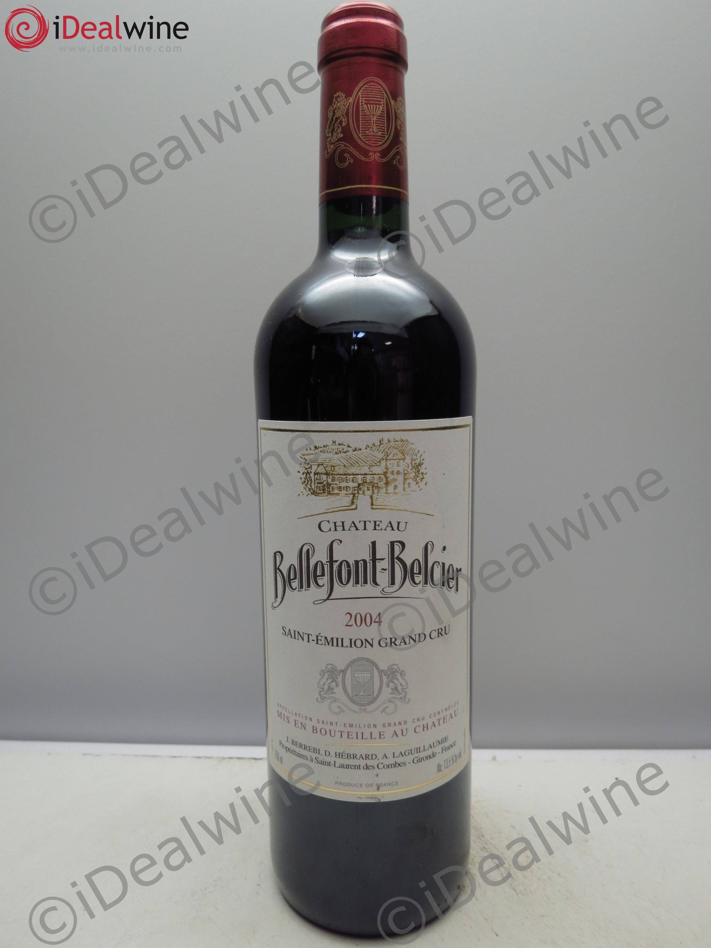 Château Bellefont-Belcier Grand Cru Classé 2004 - Lot de 1 bouteille - 0
