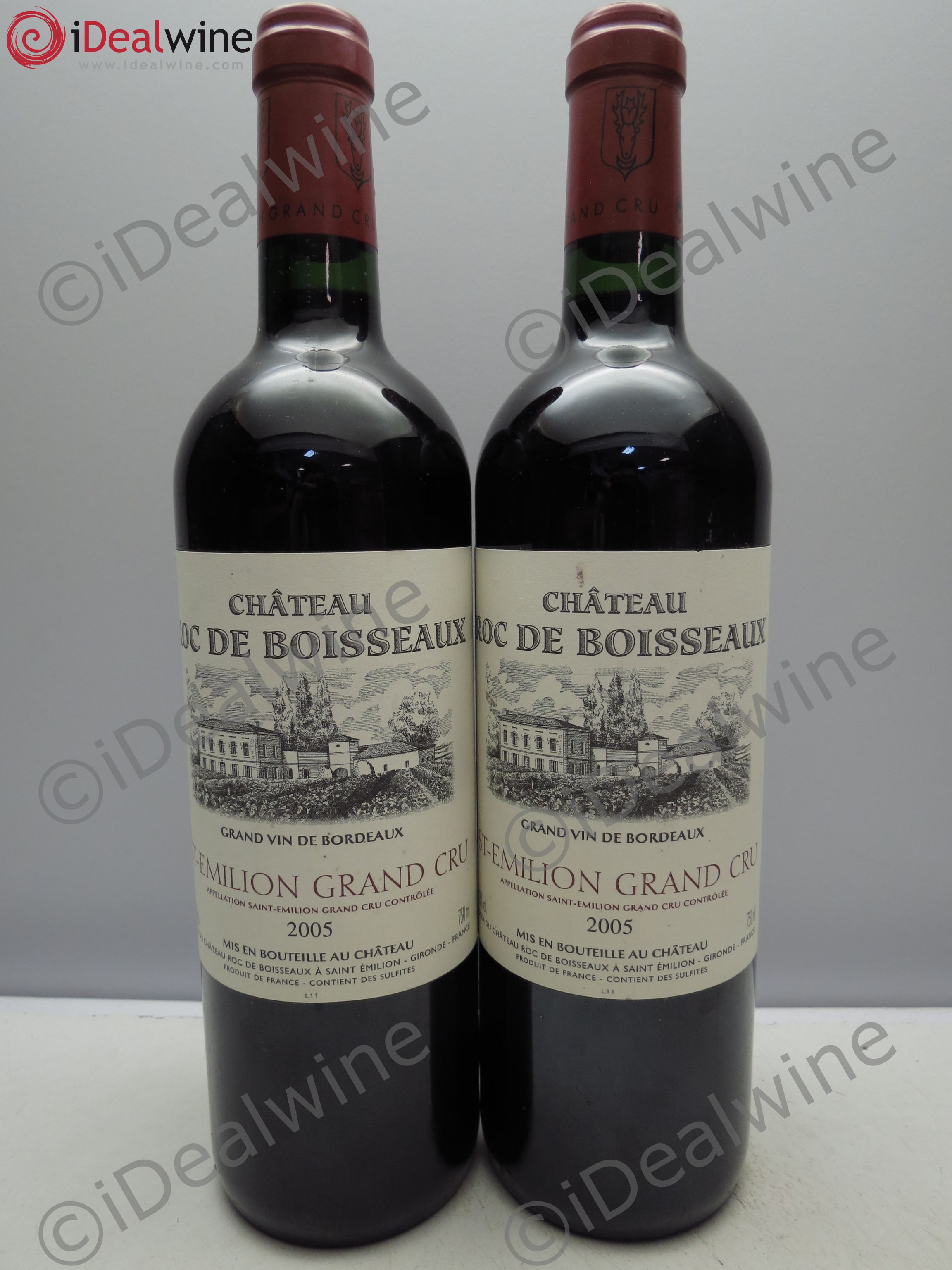 Bordeaux Château Roc de Boisseaux 2005 - Lot de 2 bouteilles - 0