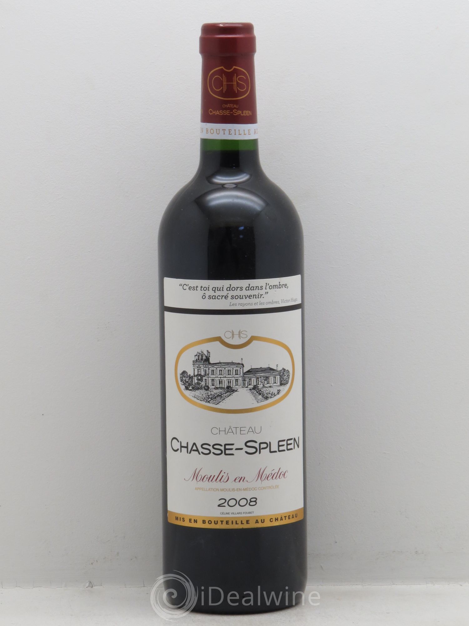 Château Chasse Spleen 2008 - Lot de 1 bouteille - 0