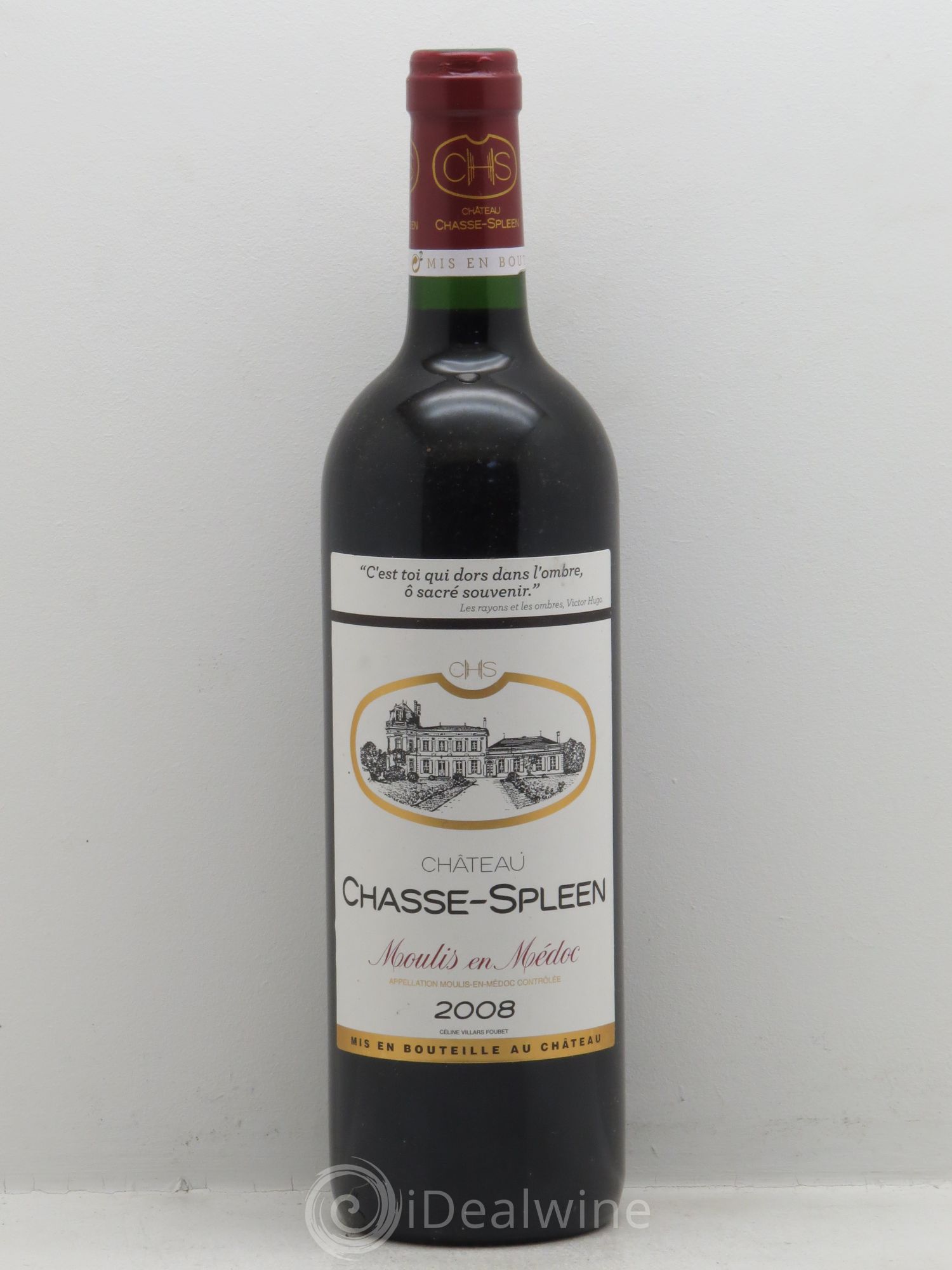 Château Chasse Spleen 2008 - Lot de 1 bouteille - 0