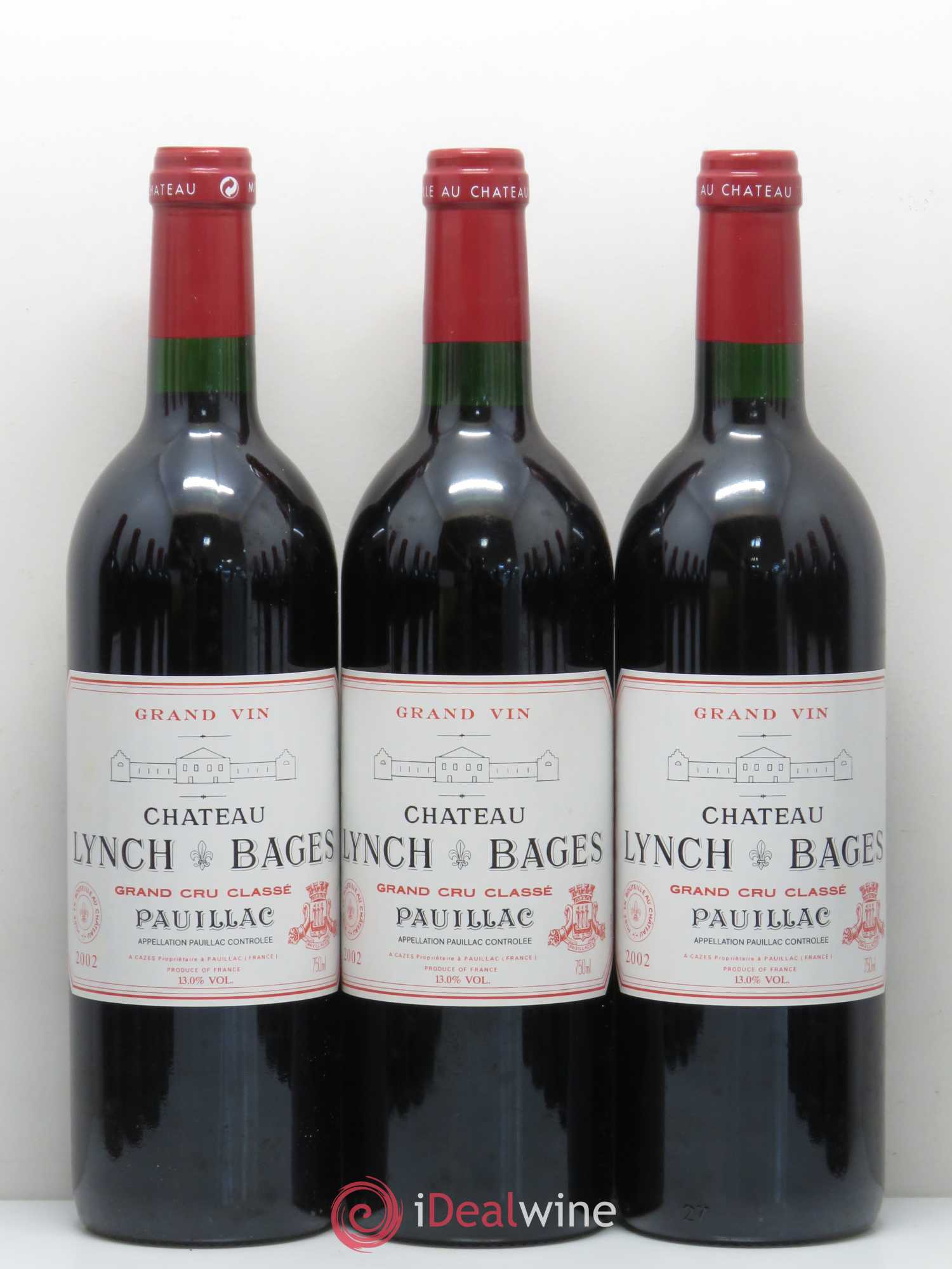 Château Lynch Bages 5ème Grand Cru Classé 2002 - Lot de 12 bouteilles - 1
