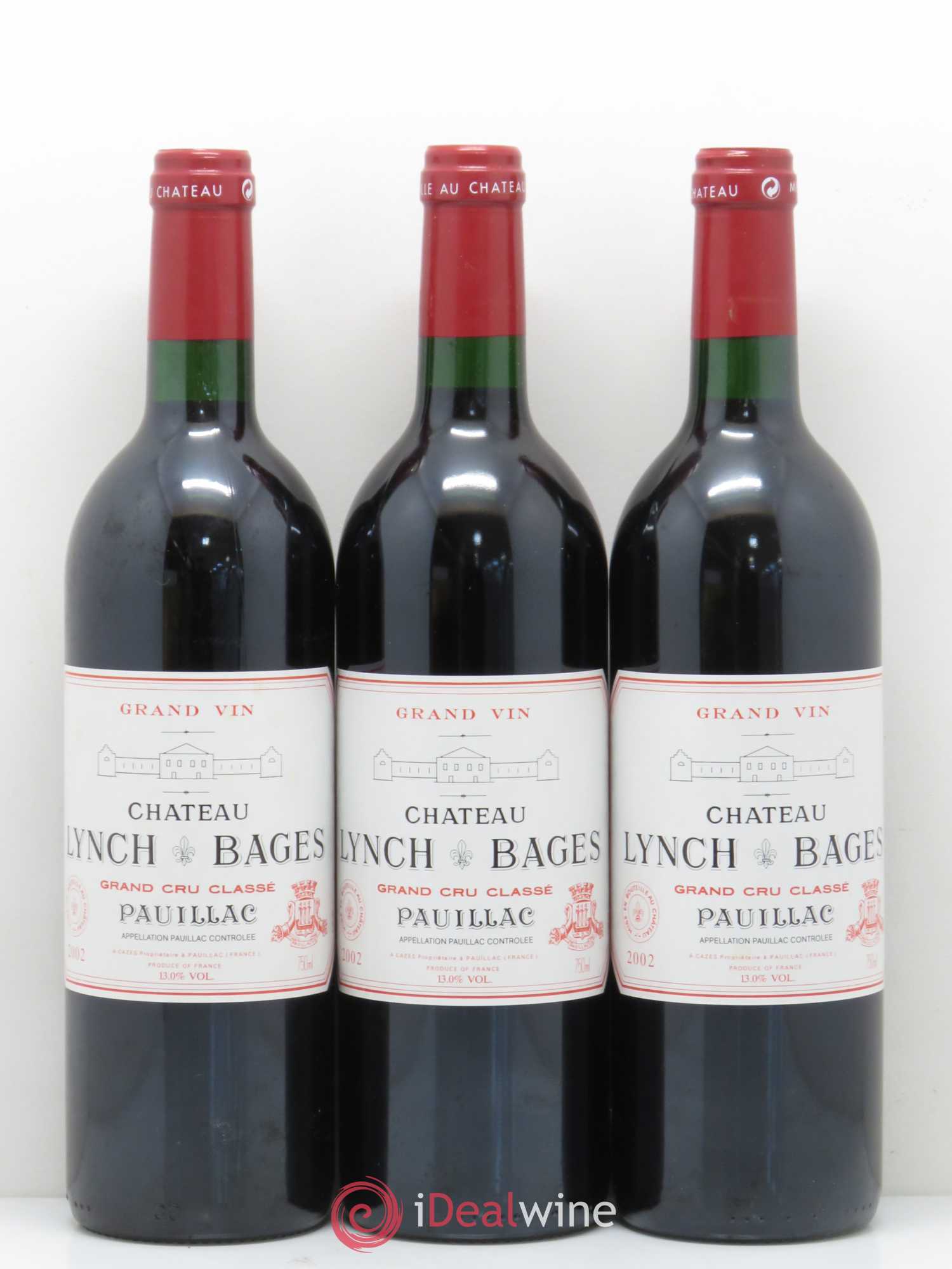 Château Lynch Bages 5ème Grand Cru Classé 2002 - Lot de 12 bouteilles - 4