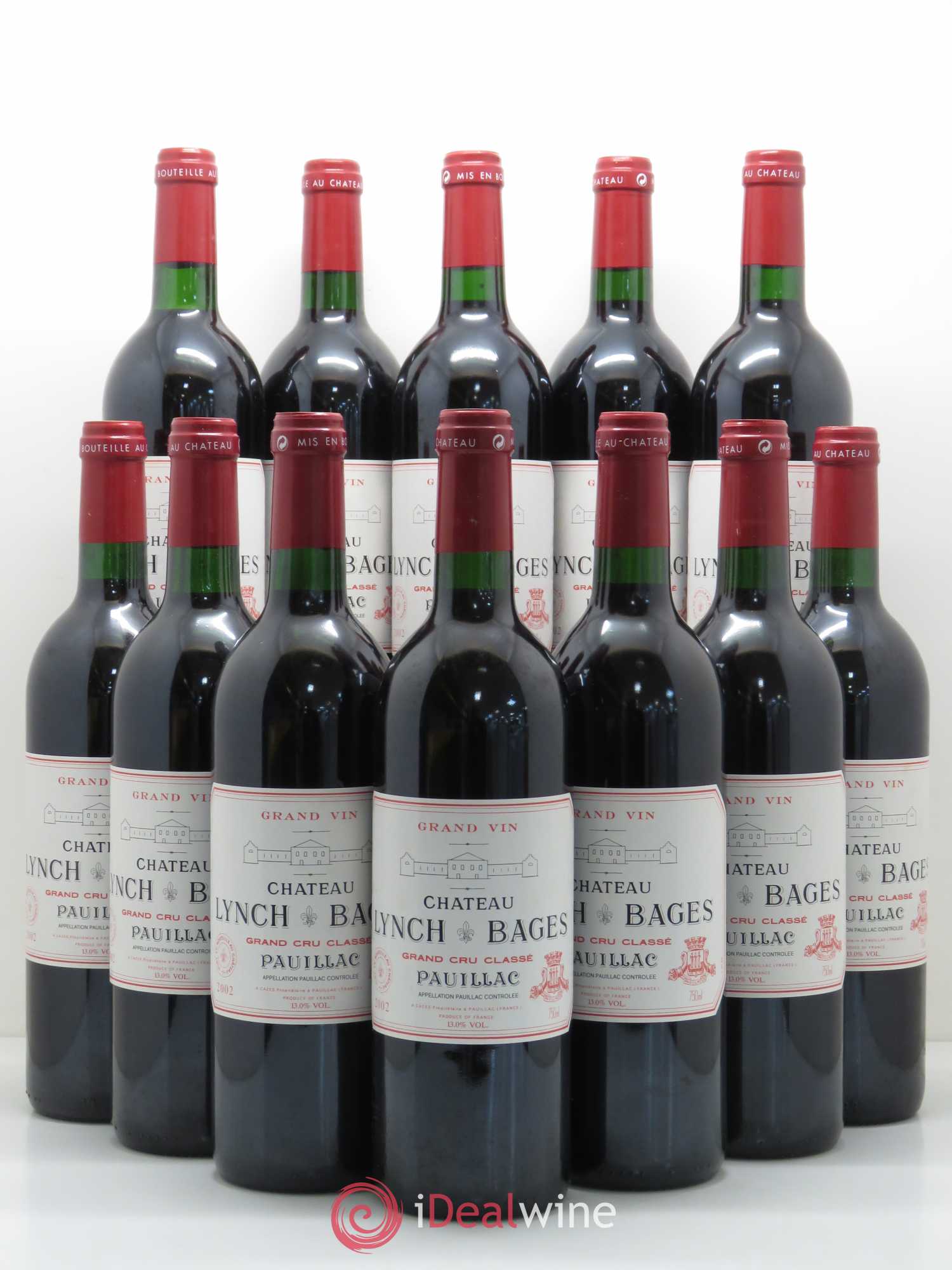 Château Lynch Bages 5ème Grand Cru Classé 2002 - Lot de 12 bouteilles - 0