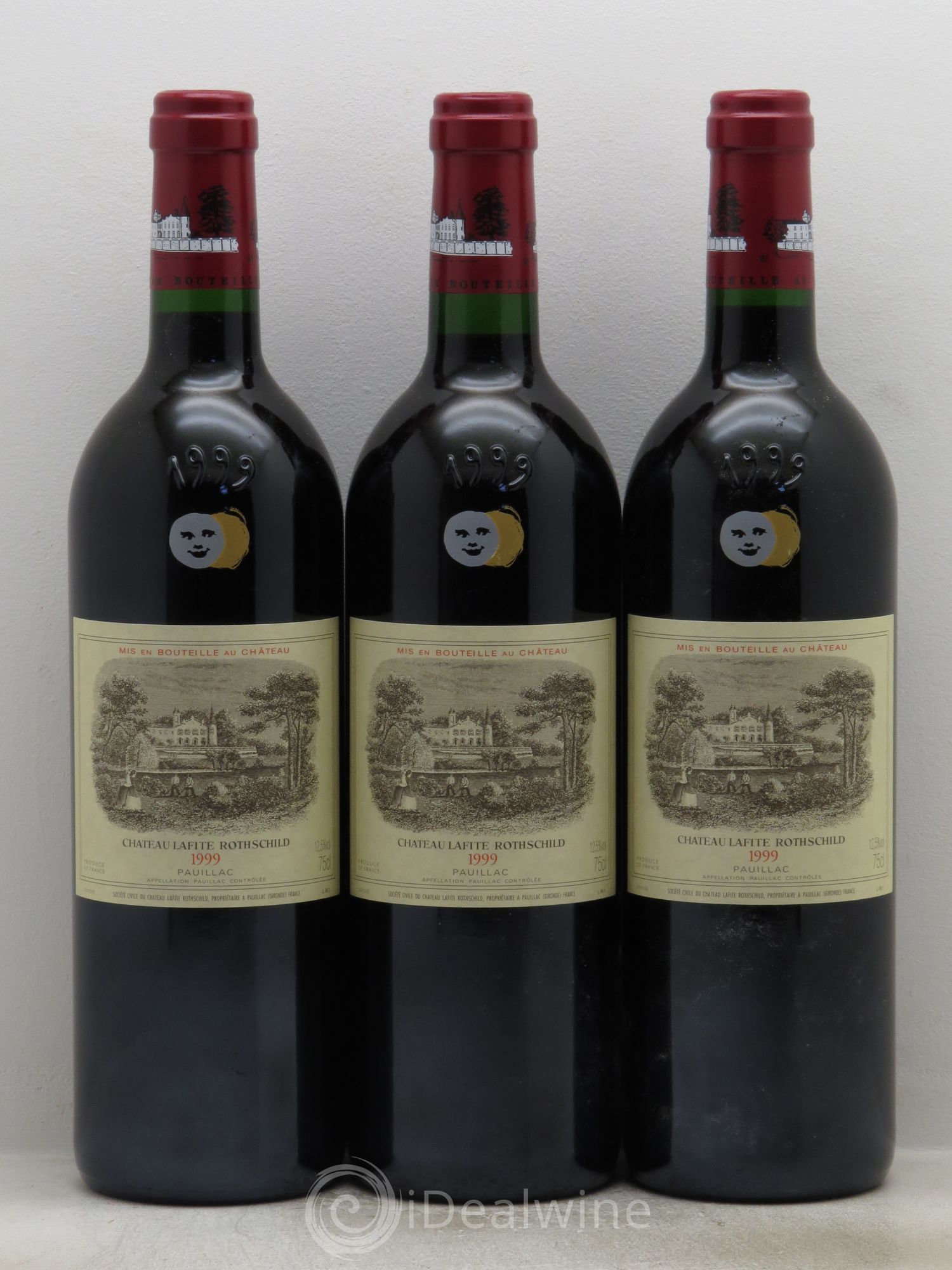Château Lafite Rothschild 1er Grand Cru Classé 1999 - Lot de 3 bouteilles - 0