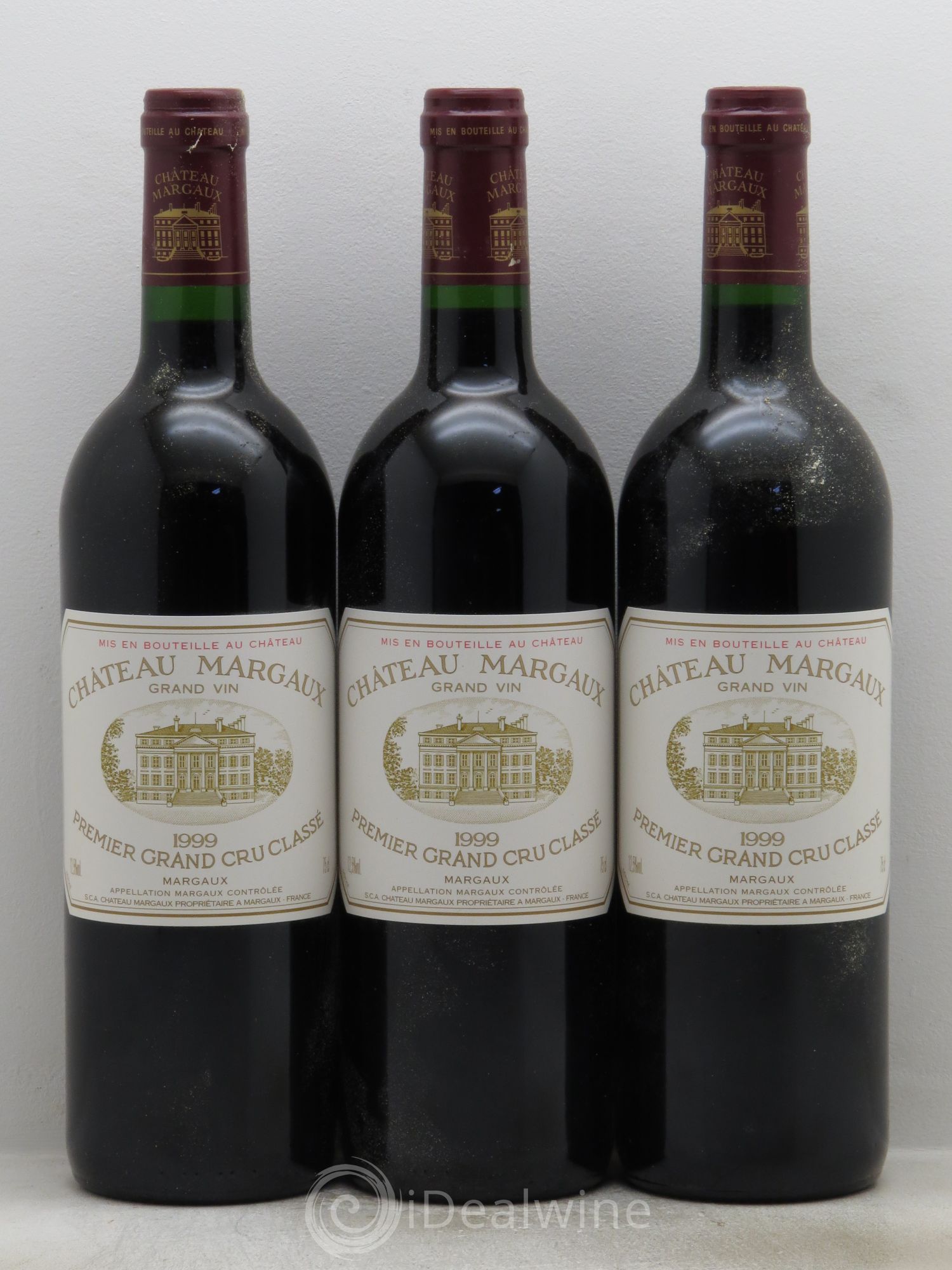 Château Margaux 1er Grand Cru Classé 1999 - Lot de 3 bouteilles - 0