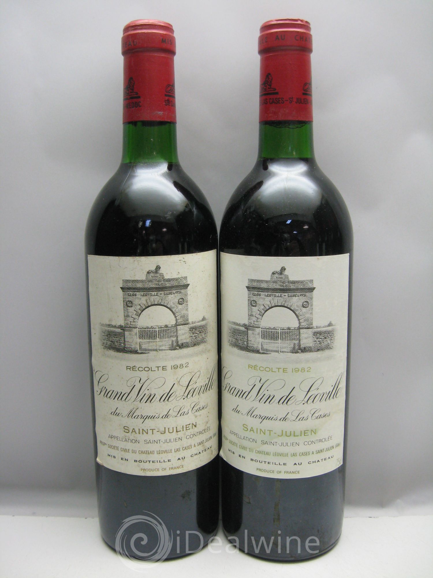 Château Léoville Las Cases 2ème Grand Cru Classé (étiq.fragiles) 1982 - Lot de 6 bouteilles - 0