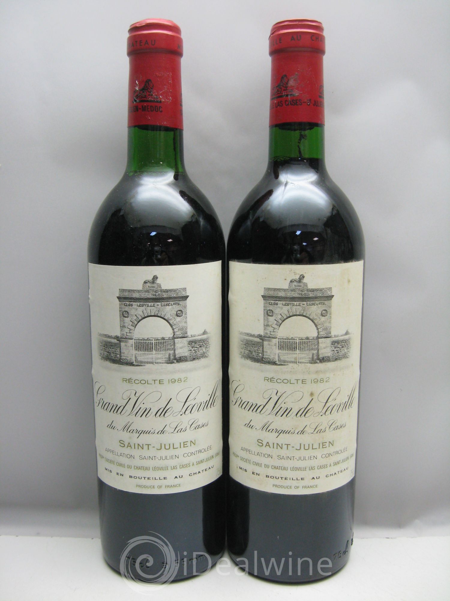 Château Léoville Las Cases 2ème Grand Cru Classé (étiq.fragiles) 1982 - Lot de 6 bouteilles - 1