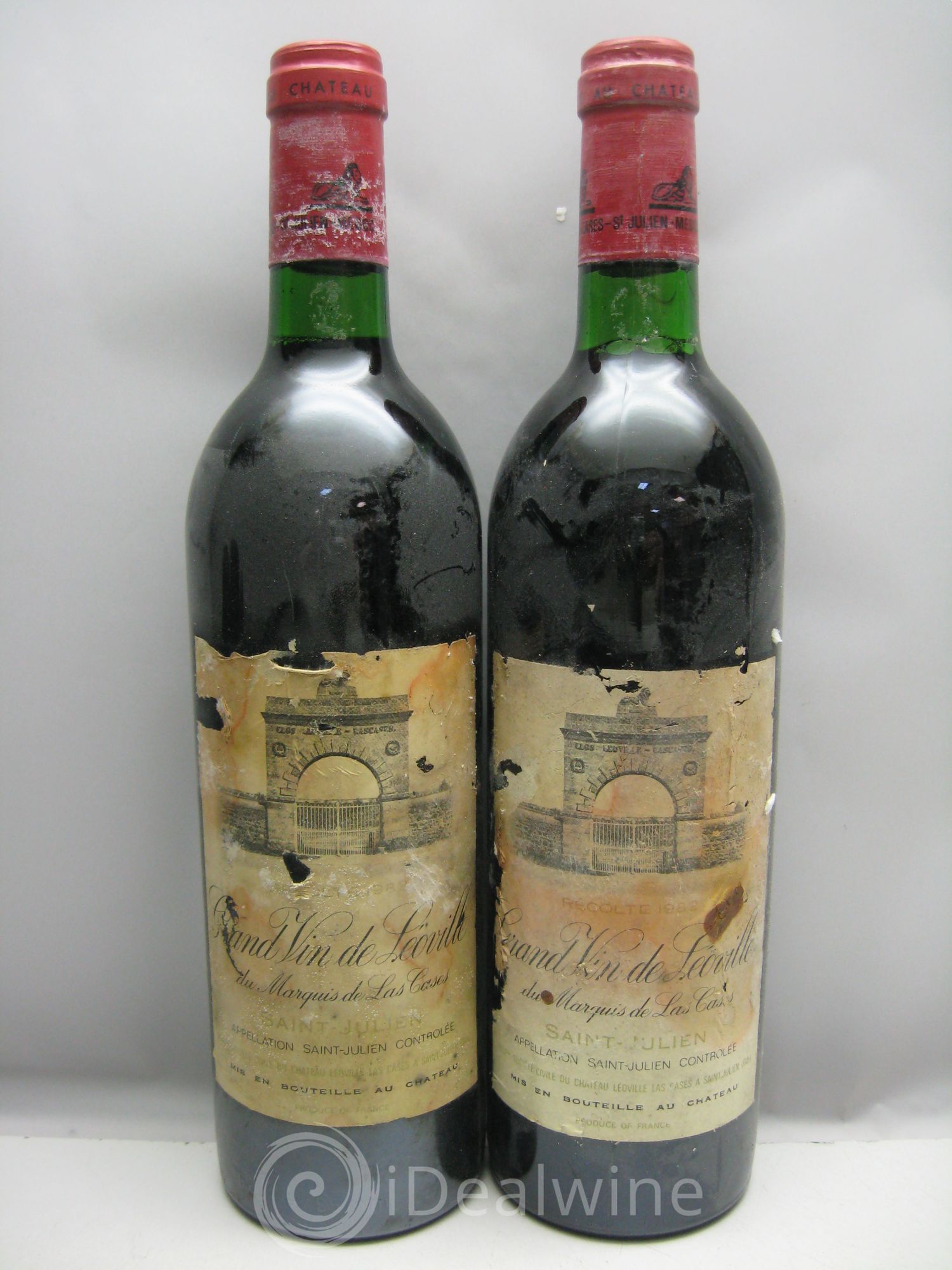 Château Léoville Las Cases 2ème Grand Cru Classé (étiq.fragiles) 1982 - Lot de 6 bouteilles - 2