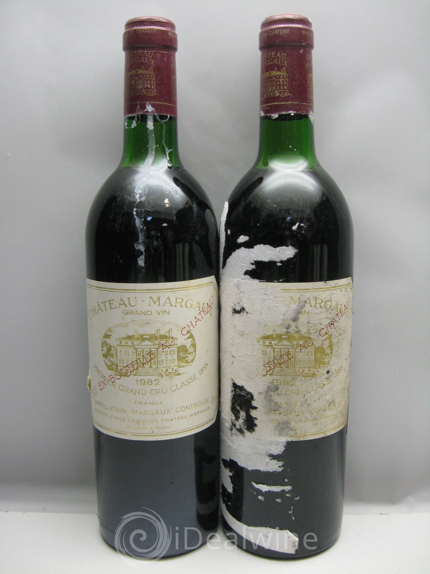 Château Margaux 1er Grand Cru Classé (étiq.fanées) 1982 - Lot de 6 bouteilles - 0