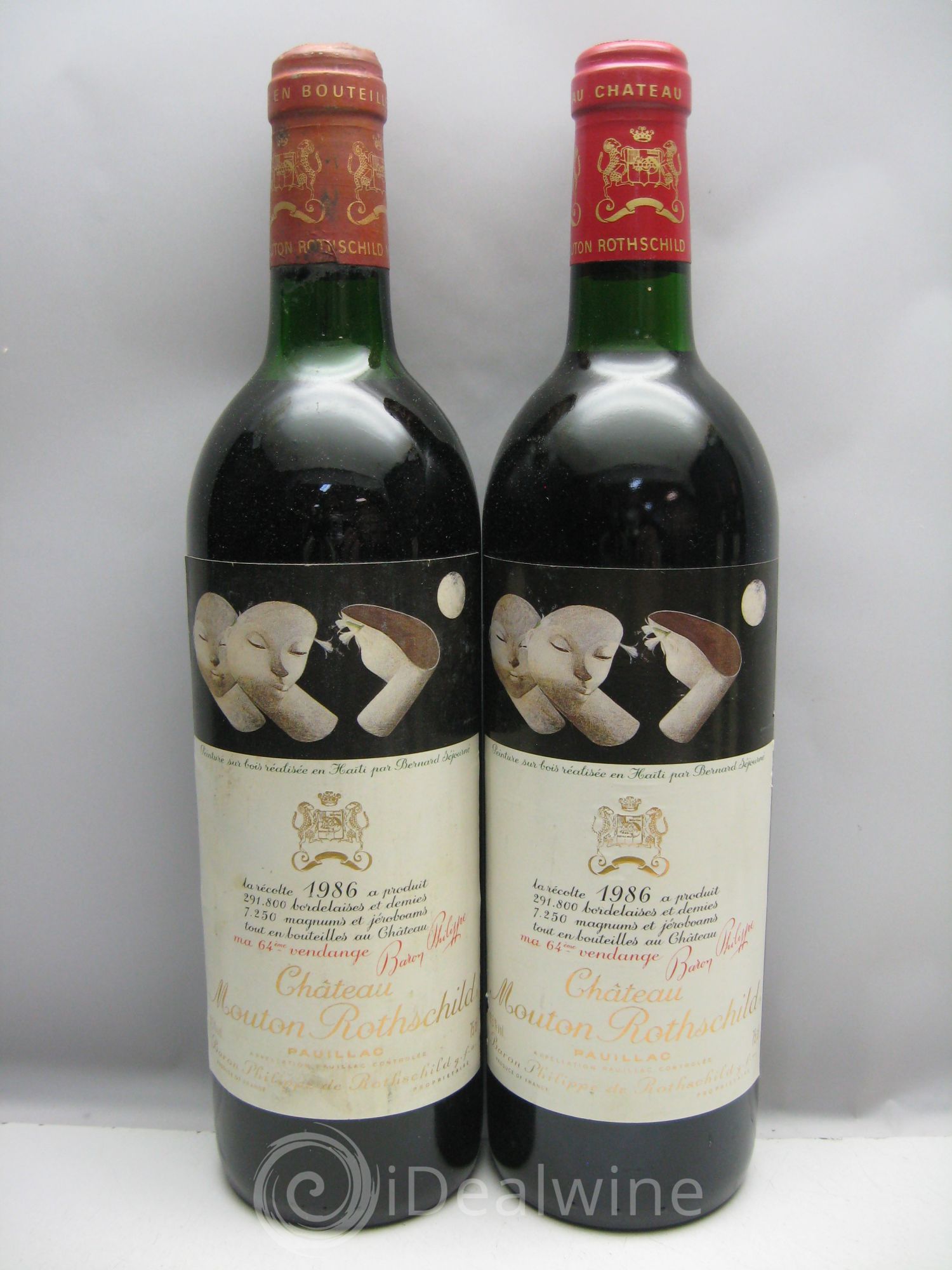 Château Mouton Rothschild 1er Grand Cru Classé 1986 - Lot de 6 bouteilles - 1