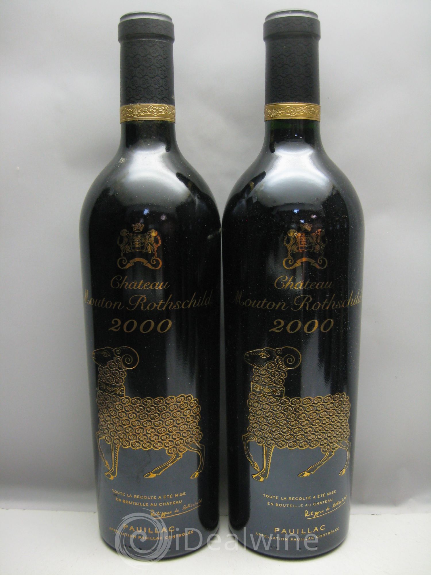 Château Mouton Rothschild 1er Grand Cru Classé 2000 - Lot de 6 bouteilles - 0