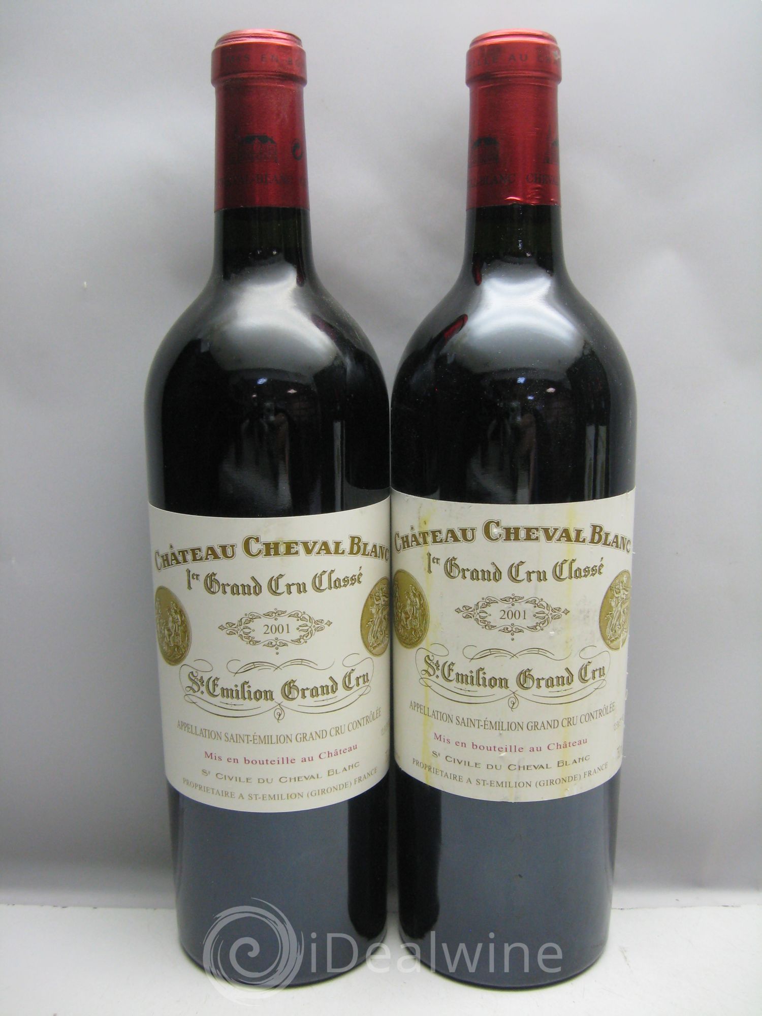 Château Cheval Blanc 1er Grand Cru Classé A 2001 - Lot de 6 bouteilles - 1