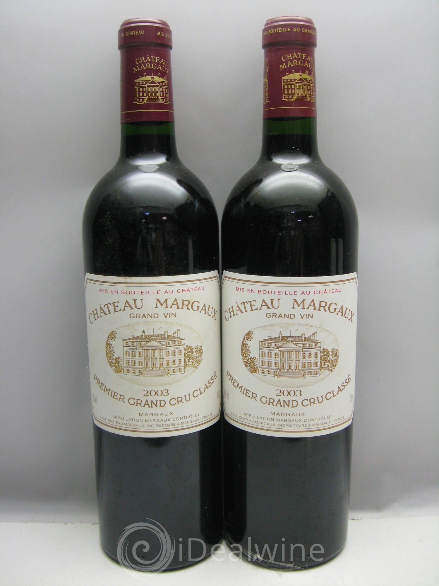 Château Margaux 1er Grand Cru Classé 2003 - Lot de 6 bouteilles - 1