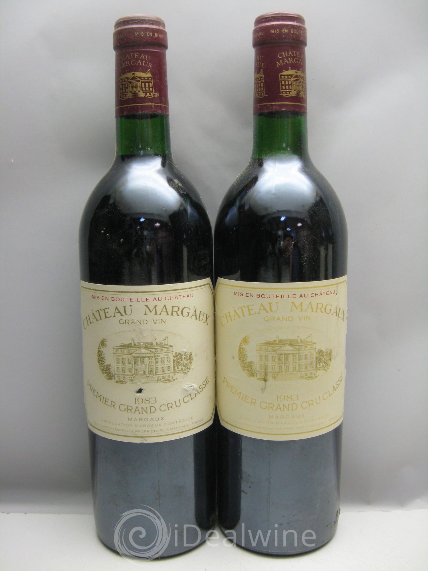 Château Margaux 1er Grand Cru Classé (caps.lég.abimées) 1983 - Lot de 6 bouteilles - 1