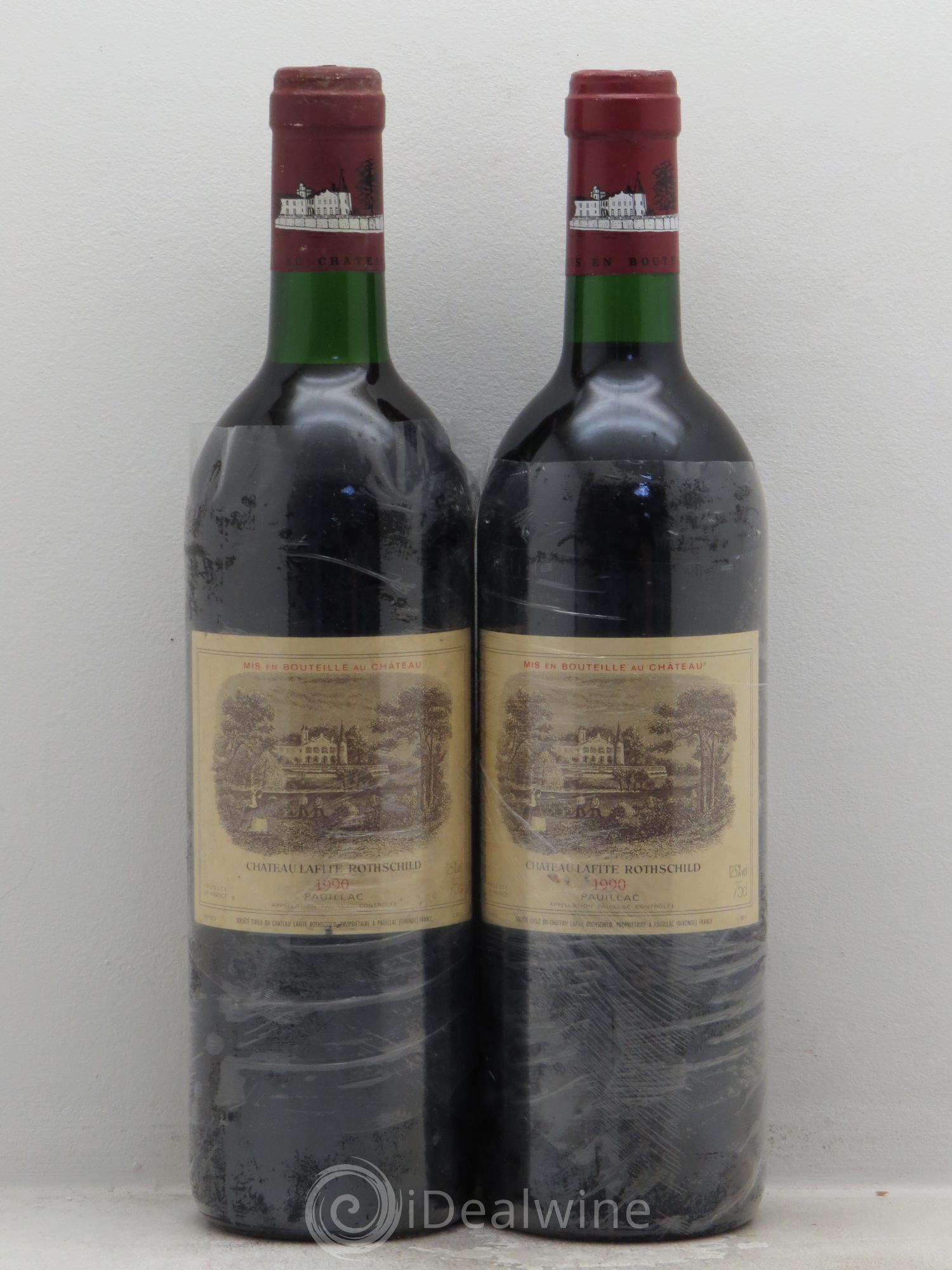 Château Lafite Rothschild 1er Grand Cru Classé 1990 - Lot de 2 bouteilles - 0