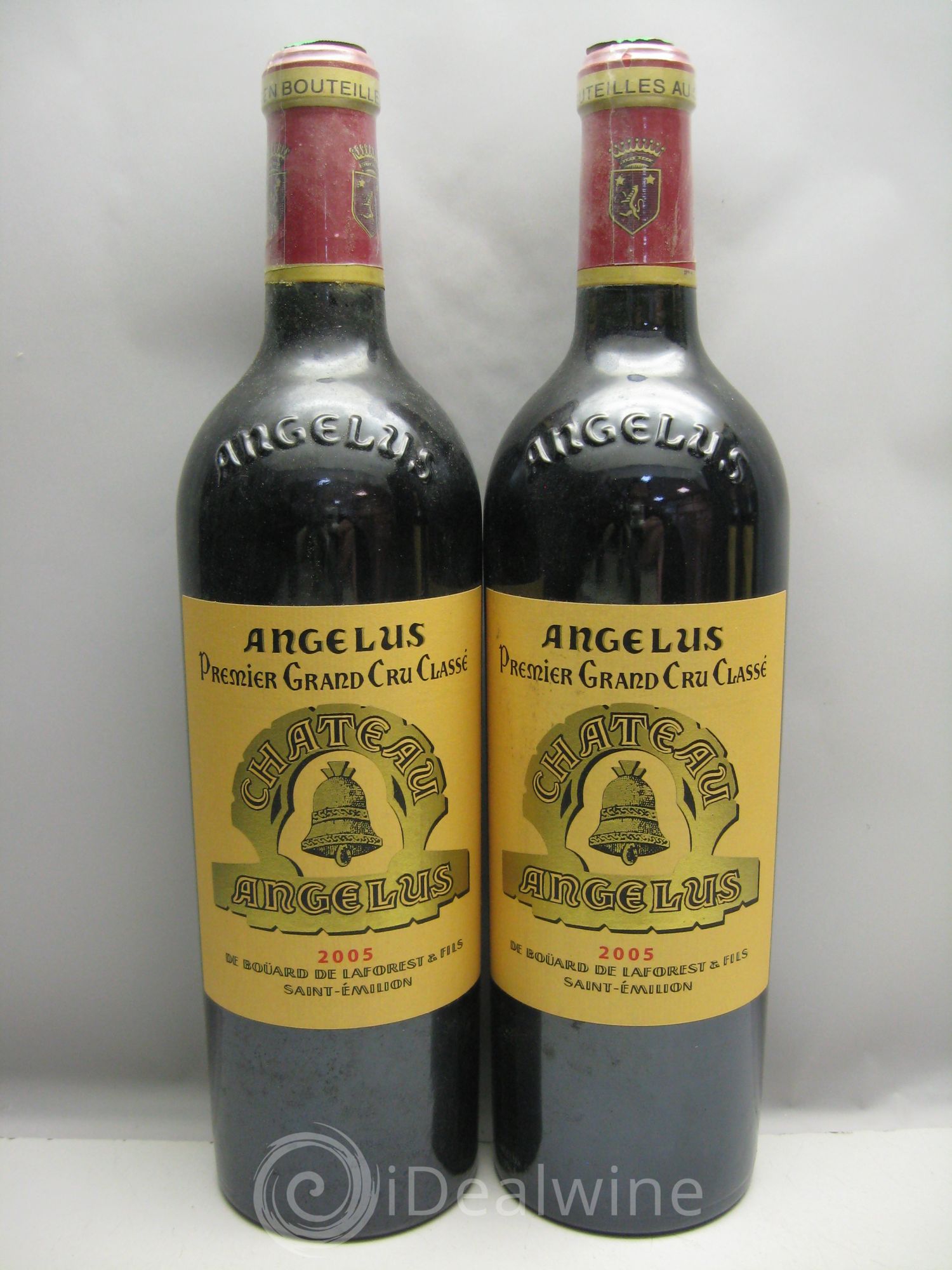 Château Angélus 1er Grand Cru Classé A (CB sans couvercle) 2005 - Lot de 6 bouteilles - 1
