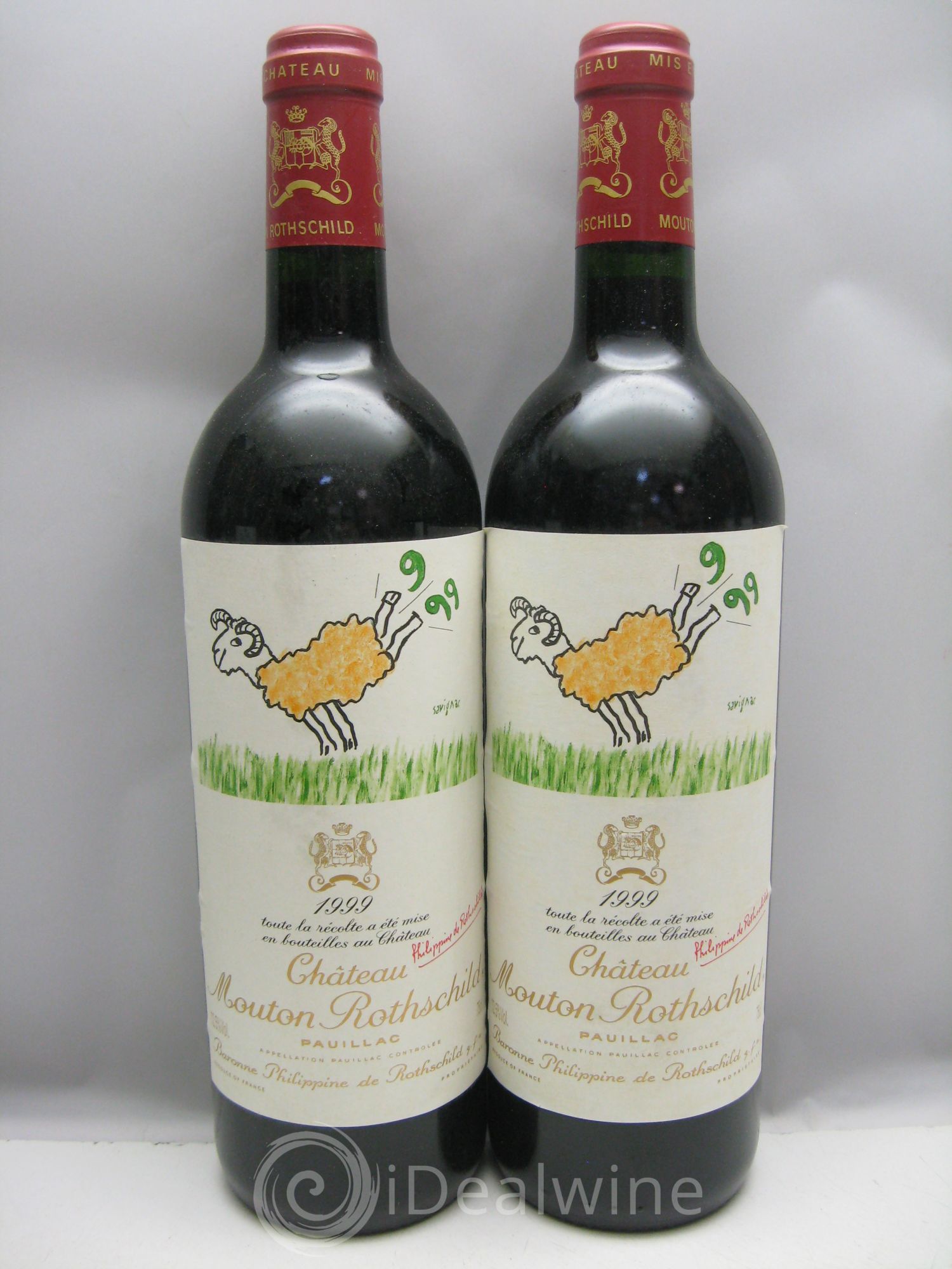 Château Mouton Rothschild 1er Grand Cru Classé 1999 - Lot de 6 bouteilles - 1