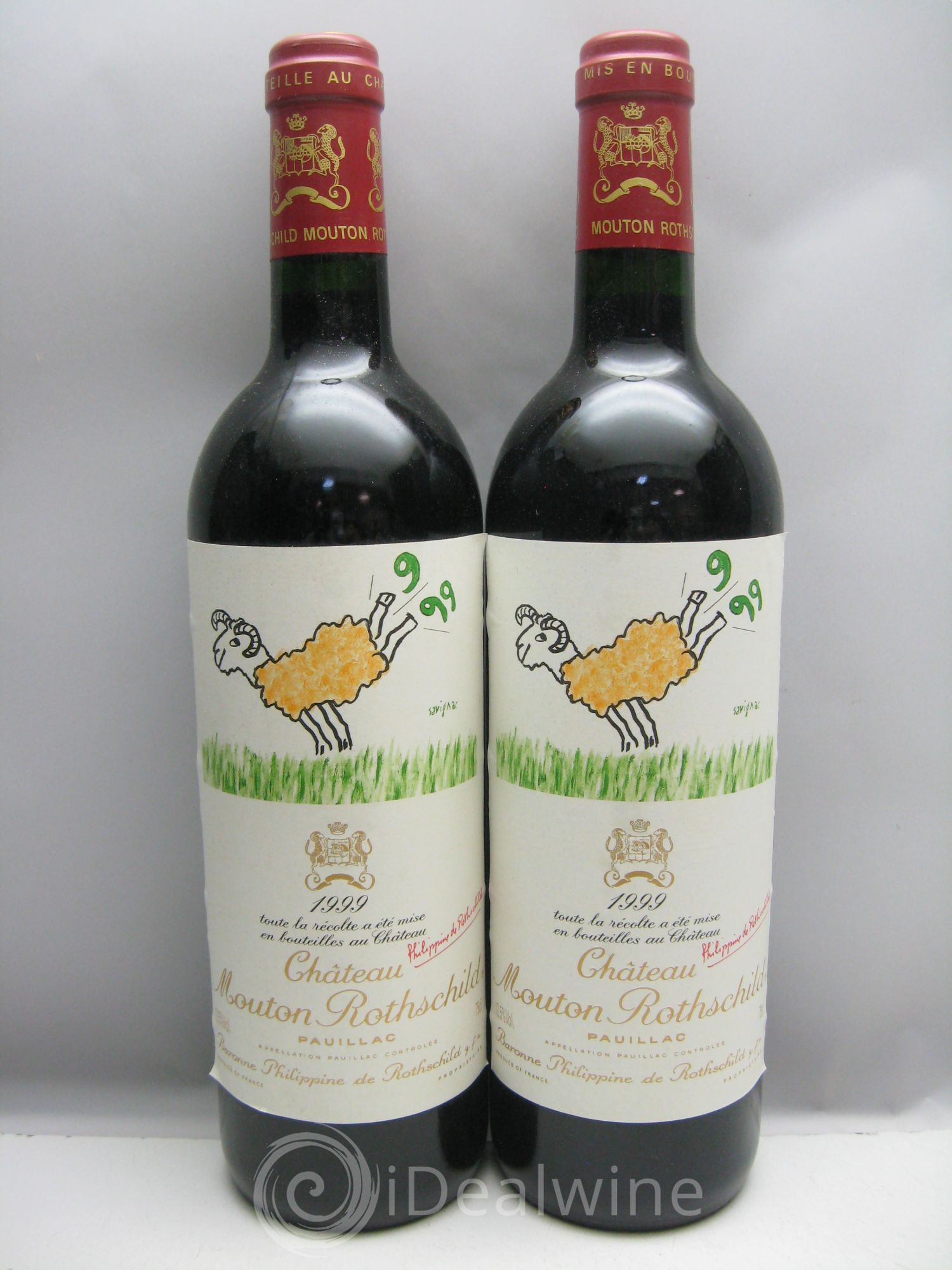 Château Mouton Rothschild 1er Grand Cru Classé 1999 - Lot de 6 bouteilles - 2
