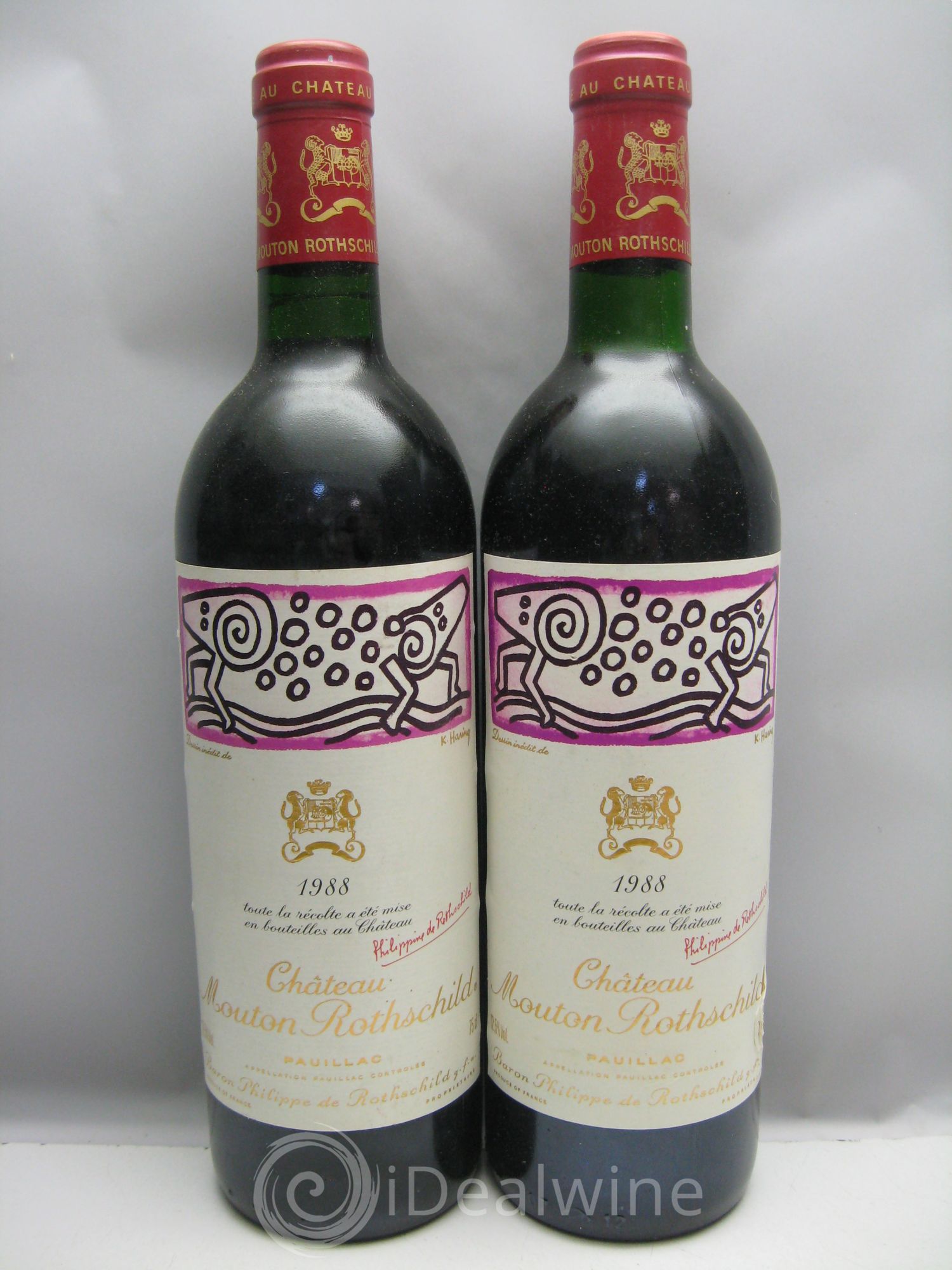 Château Mouton Rothschild 1er Grand Cru Classé 1988 - Lot de 6 bouteilles - 2