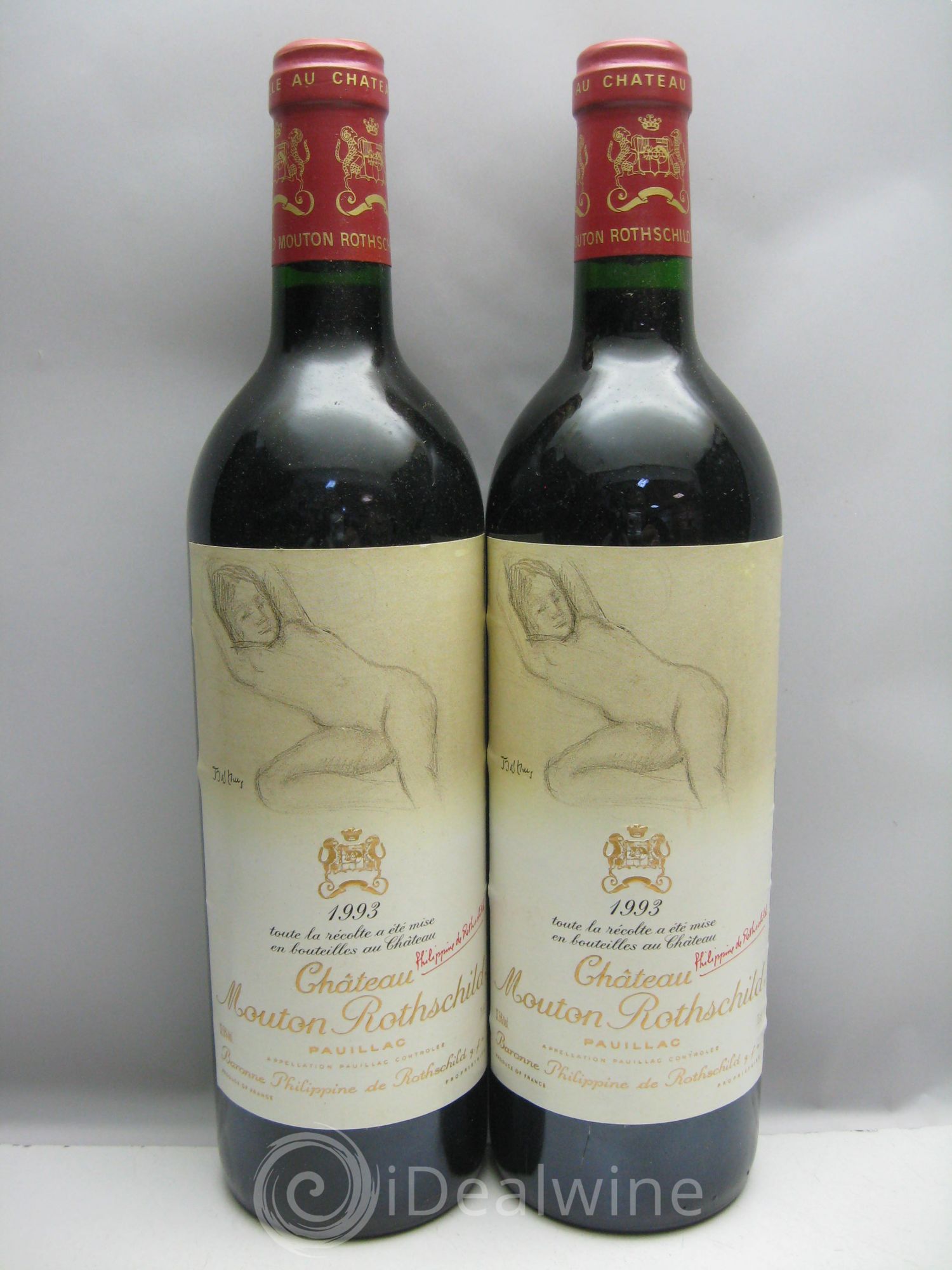 Château Mouton Rothschild 1er Grand Cru Classé 1993 - Lot de 6 bouteilles - 2